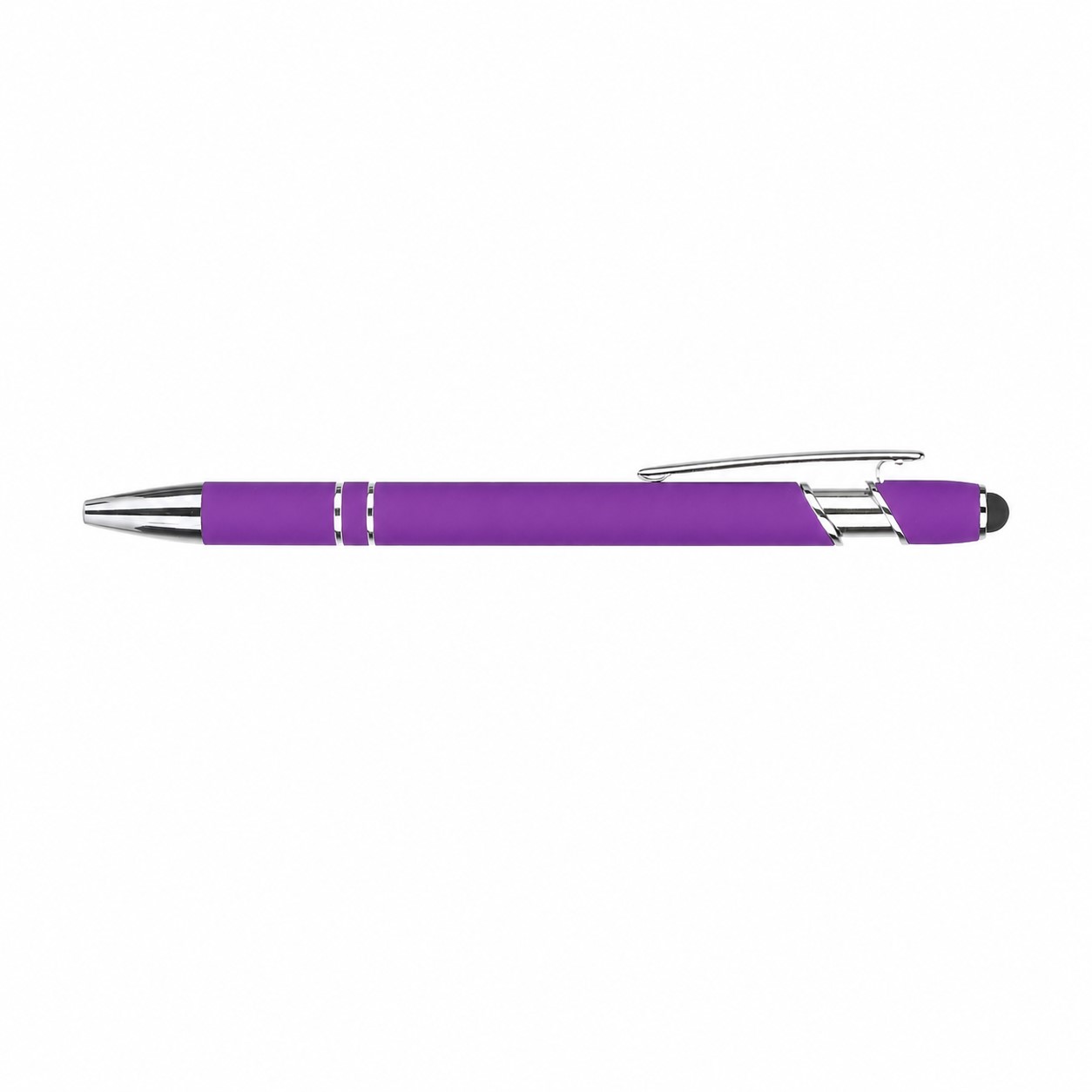 Metal Ballpoint Stylus Pen — Purple