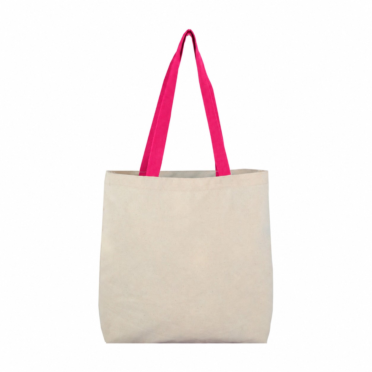 Cotton Color Tote Bag — Hot Pink