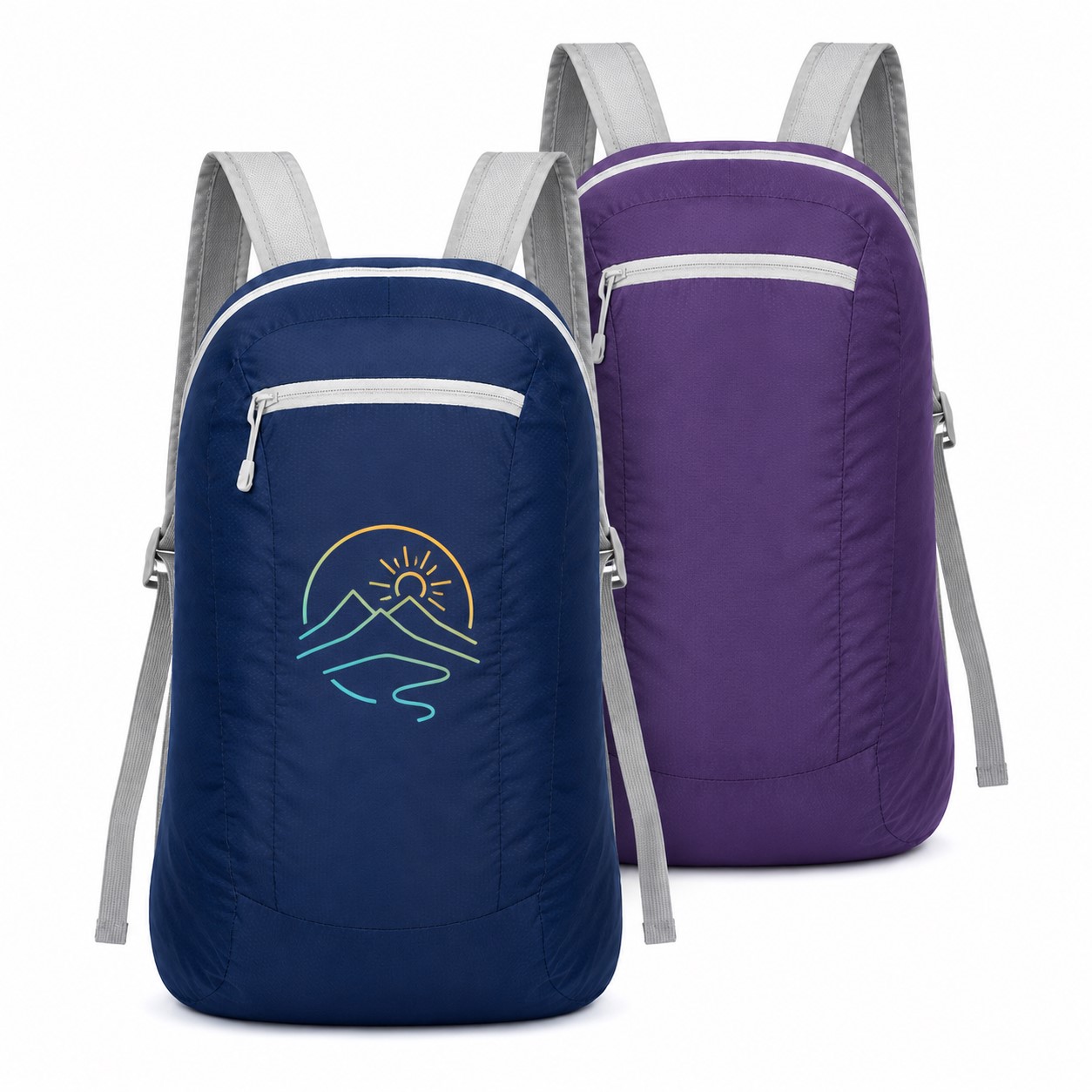 Packable Polyester Hiking Backpack With Storage Bag