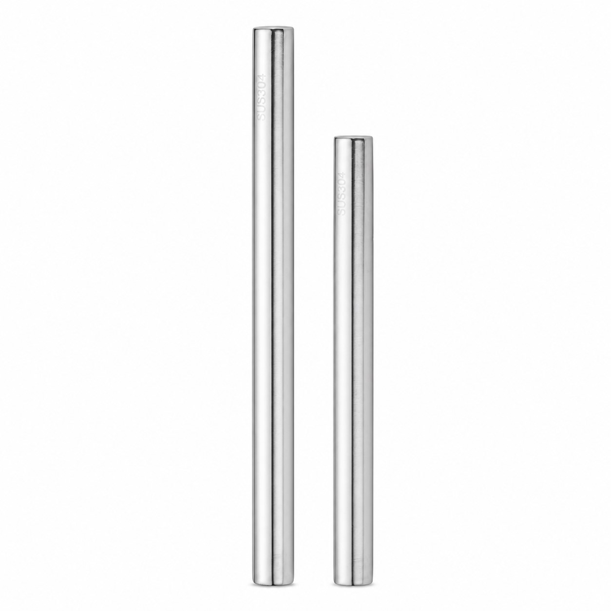 Handleless 304 Stainless Steel Dough Rolling Pin — view 2