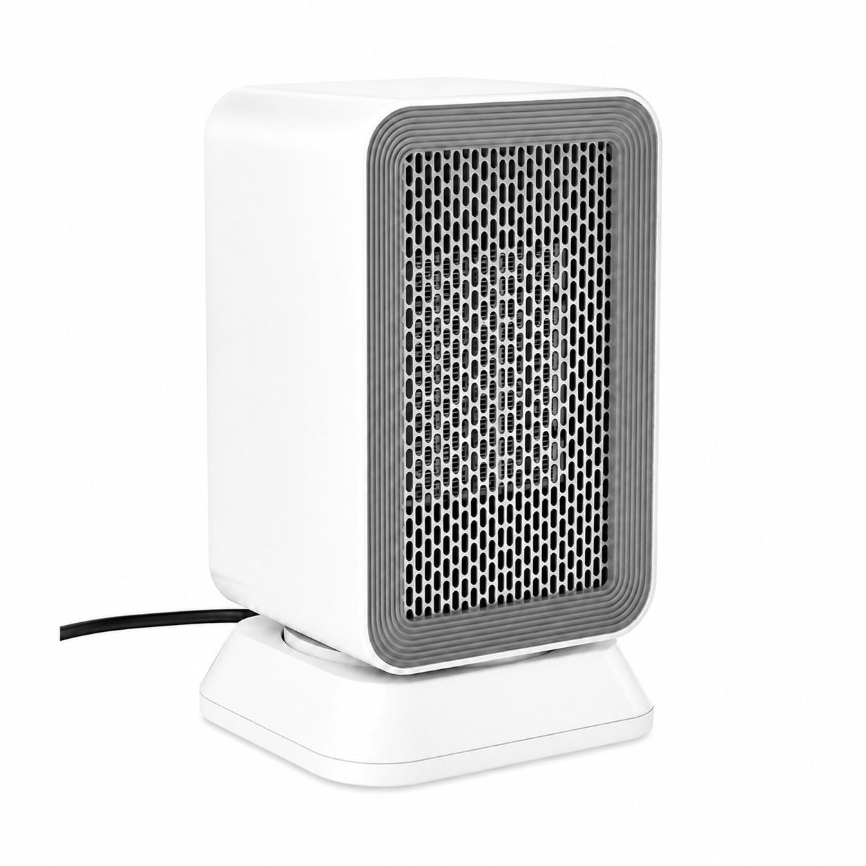 Timer Ceramic Space Heater — Clear White