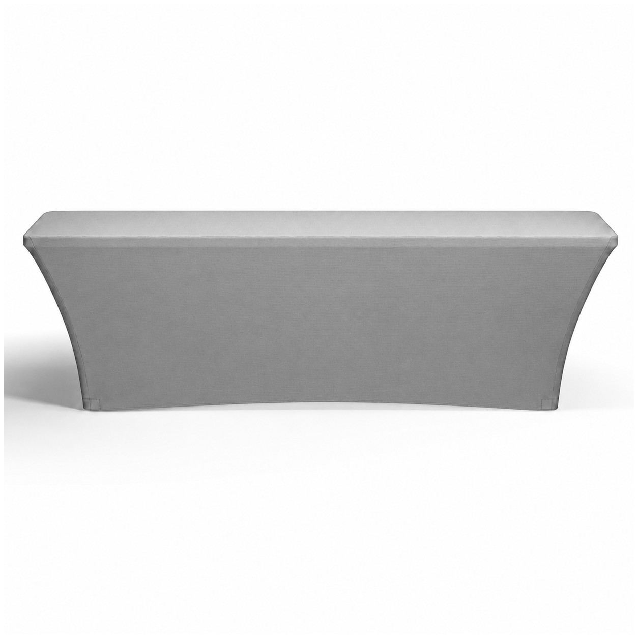 8-Foot Standard Stretch Table Cover — Gray