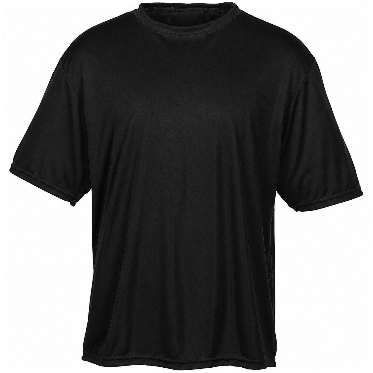 Men's Cooling Recycled Polyester Tee — Black