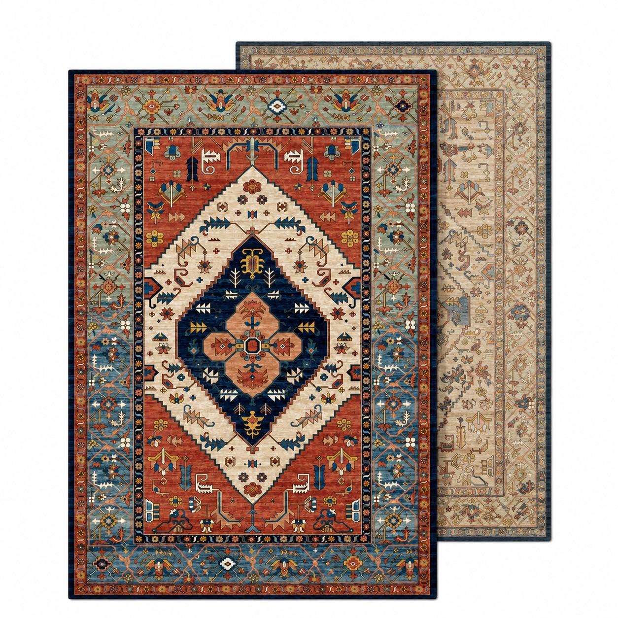 Washable Nylon Low Pile Floor Rug