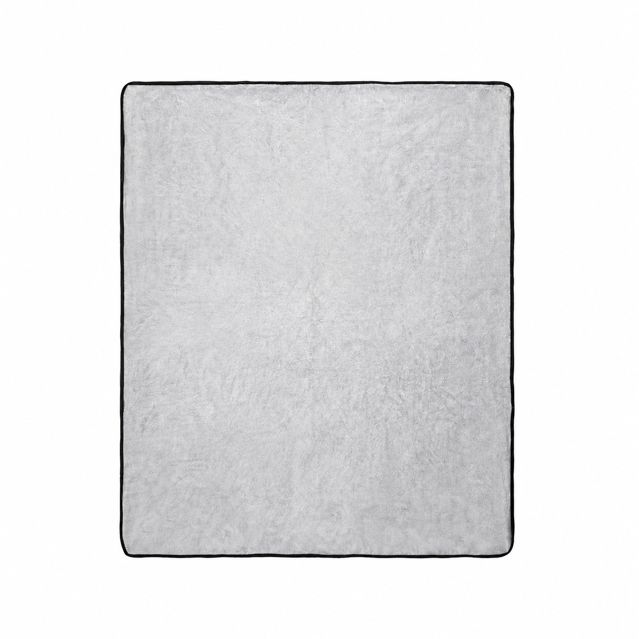 Soft Plush Flannel Throw Blanket — Silver