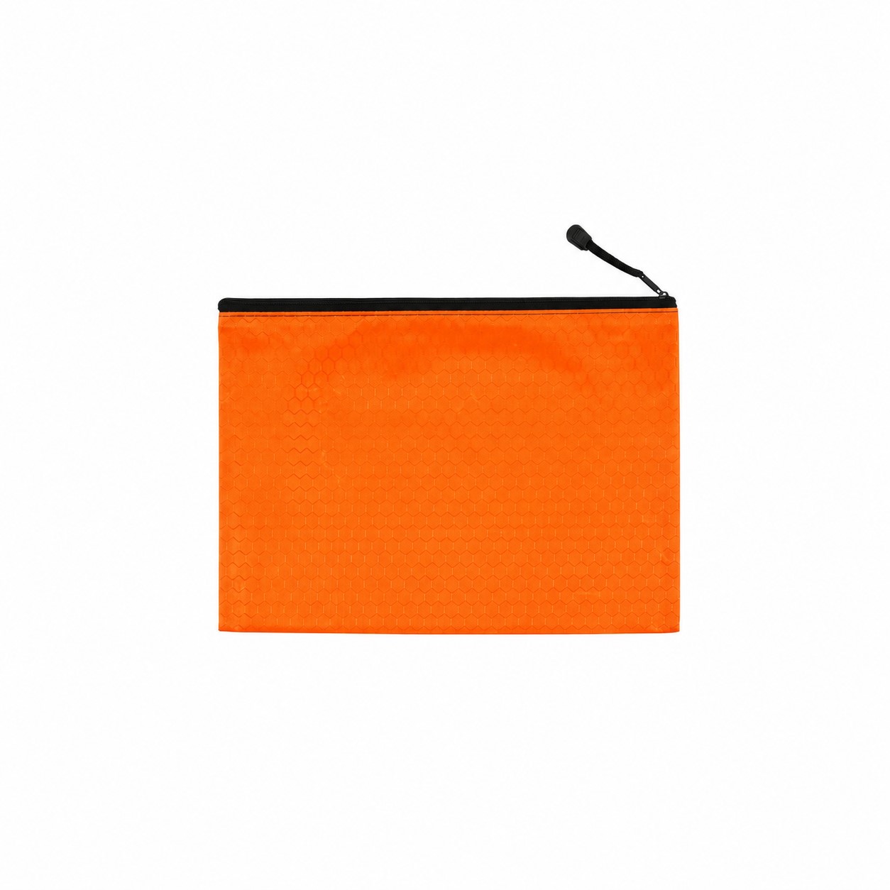 Canvas Zippered Travel Pouch — Orange