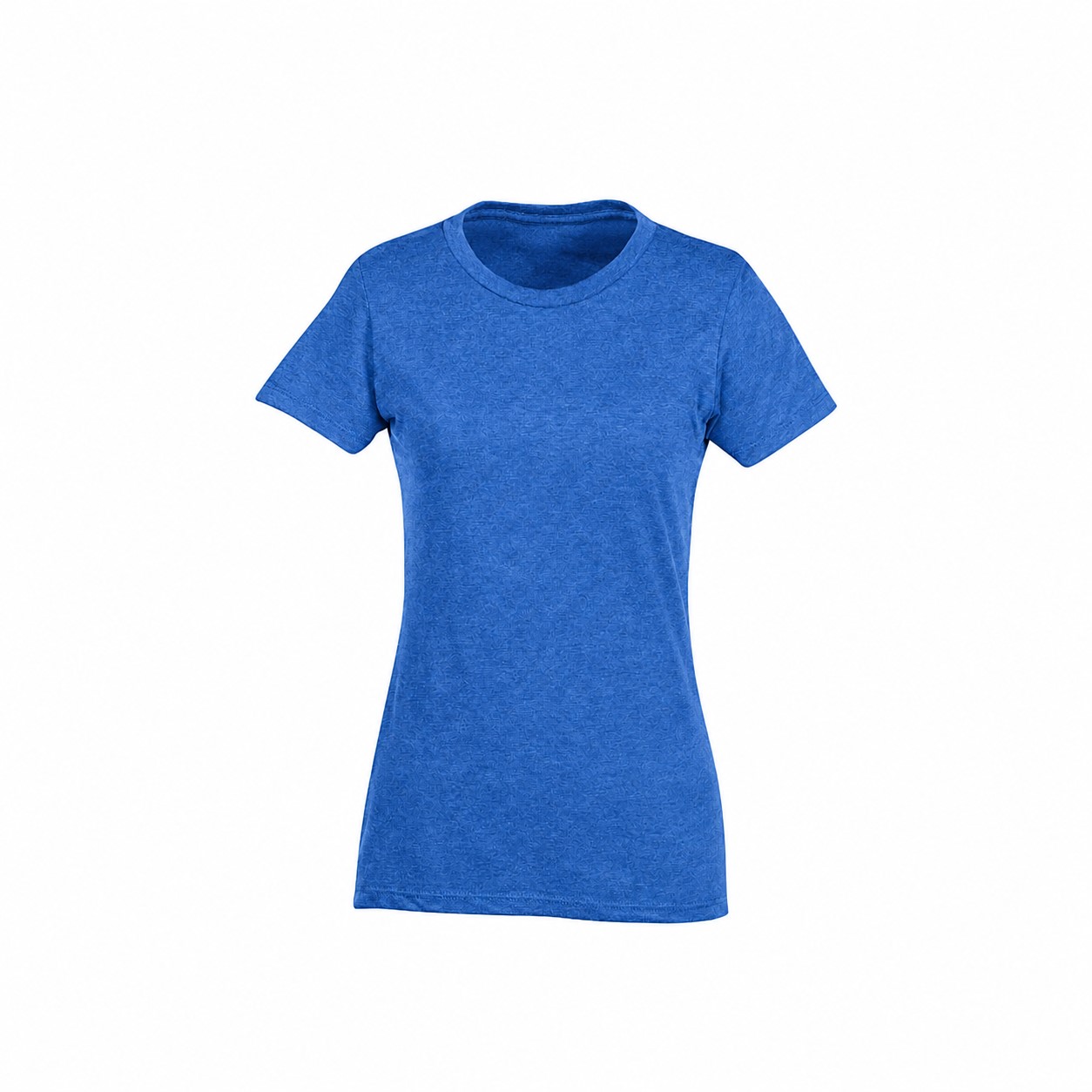 Ladies Combed Ringspun Cotton Blend Tee — Blue