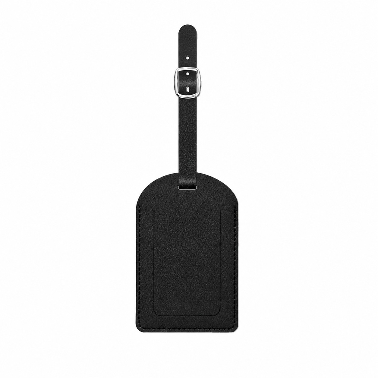 Buckle Strap Travel ID Tag — Black