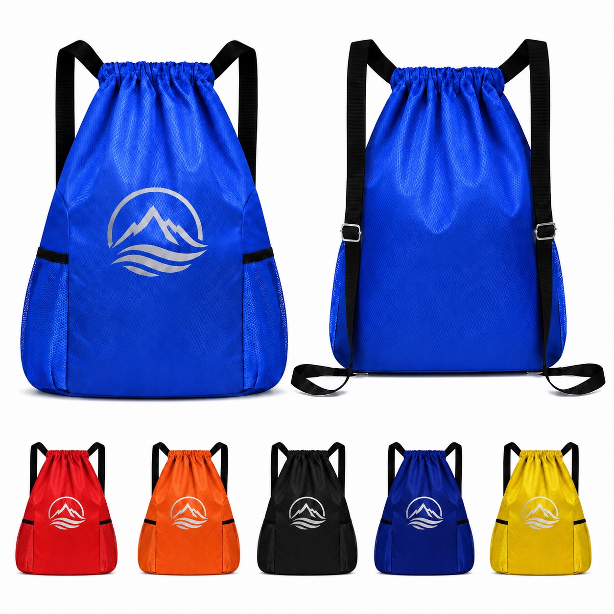 Large Oxford Ball Carry Drawstring Backpack