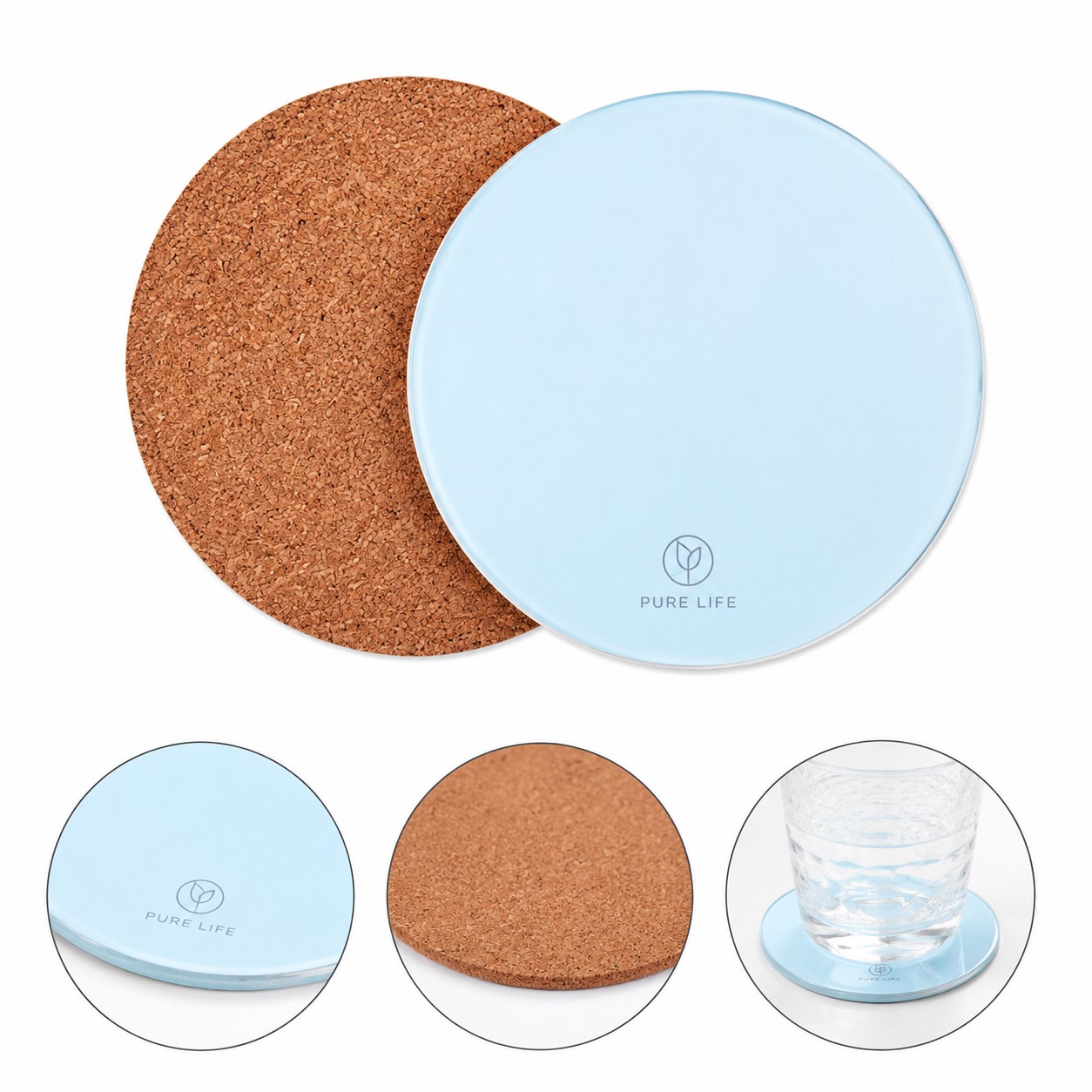 Round Acrylic Beverage Coaster