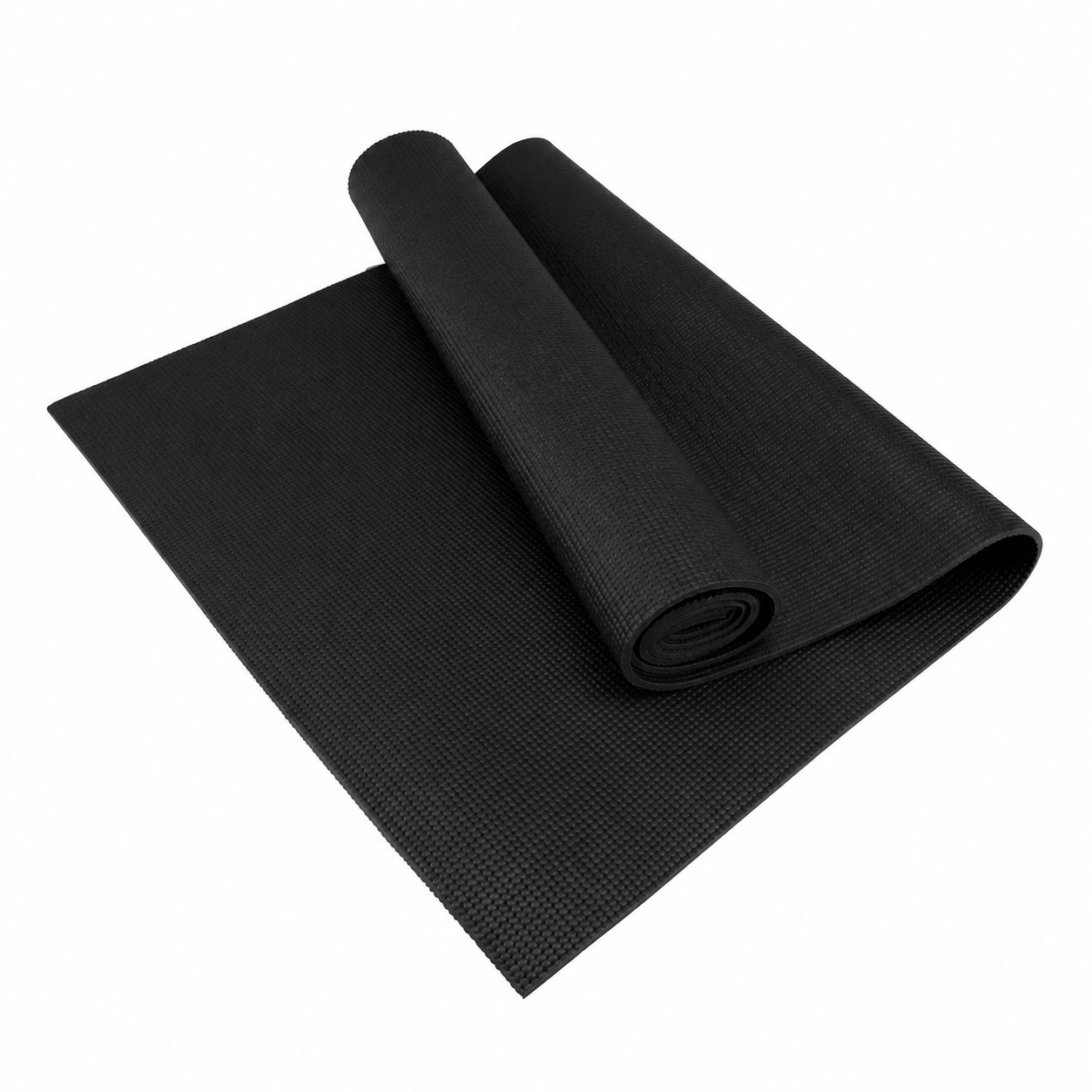 Full Length PVC Exercise Mat — Black