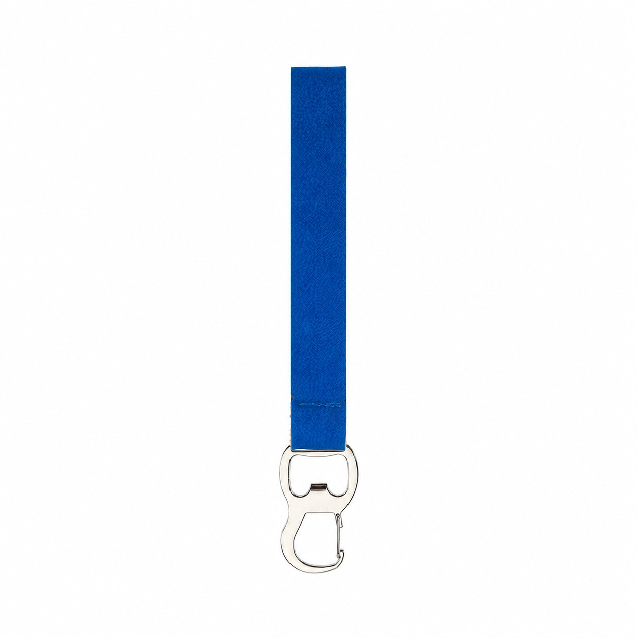 Neoprene Wristband Bottle Opener Keychain — Blue