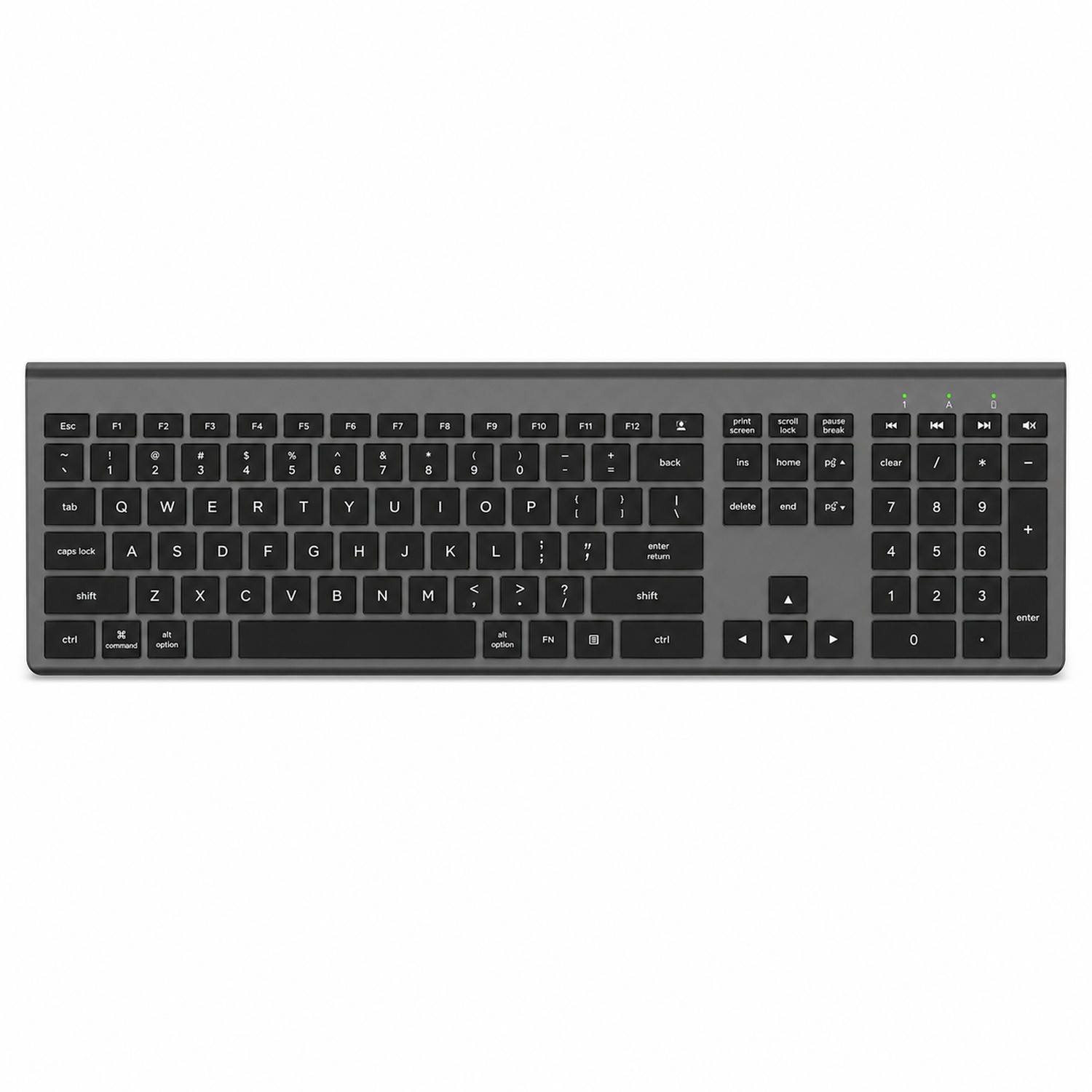 Full Size Rechargeable Wireless Keyboard — view 2