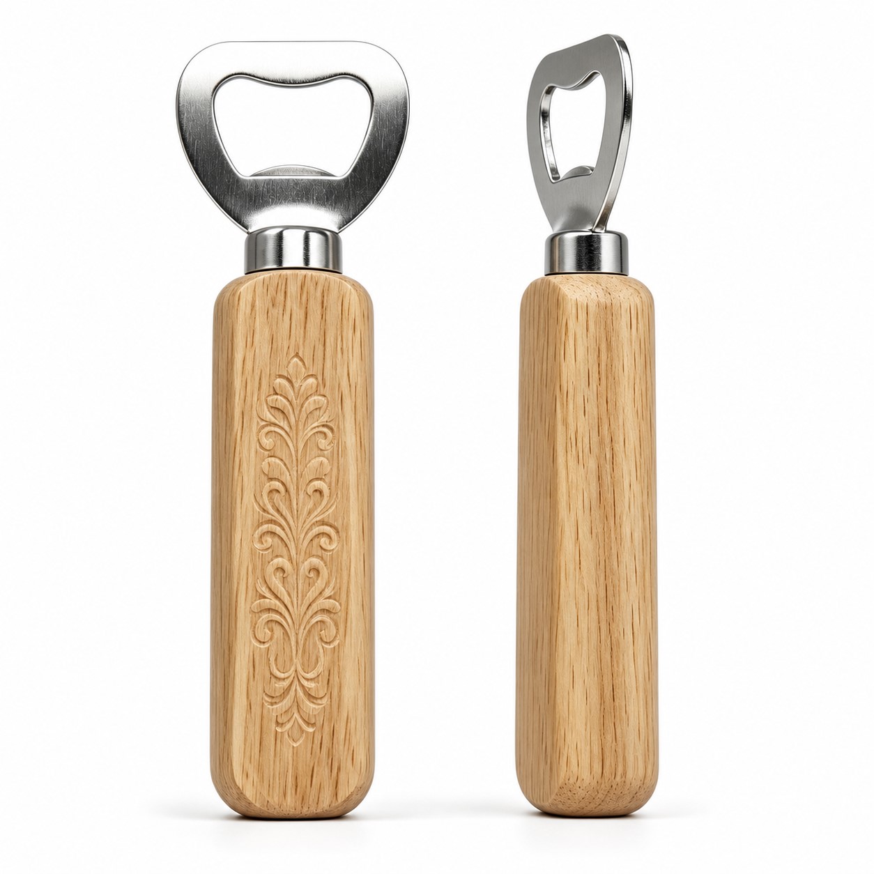Wood Handle Stainless Steel Bottle Opener