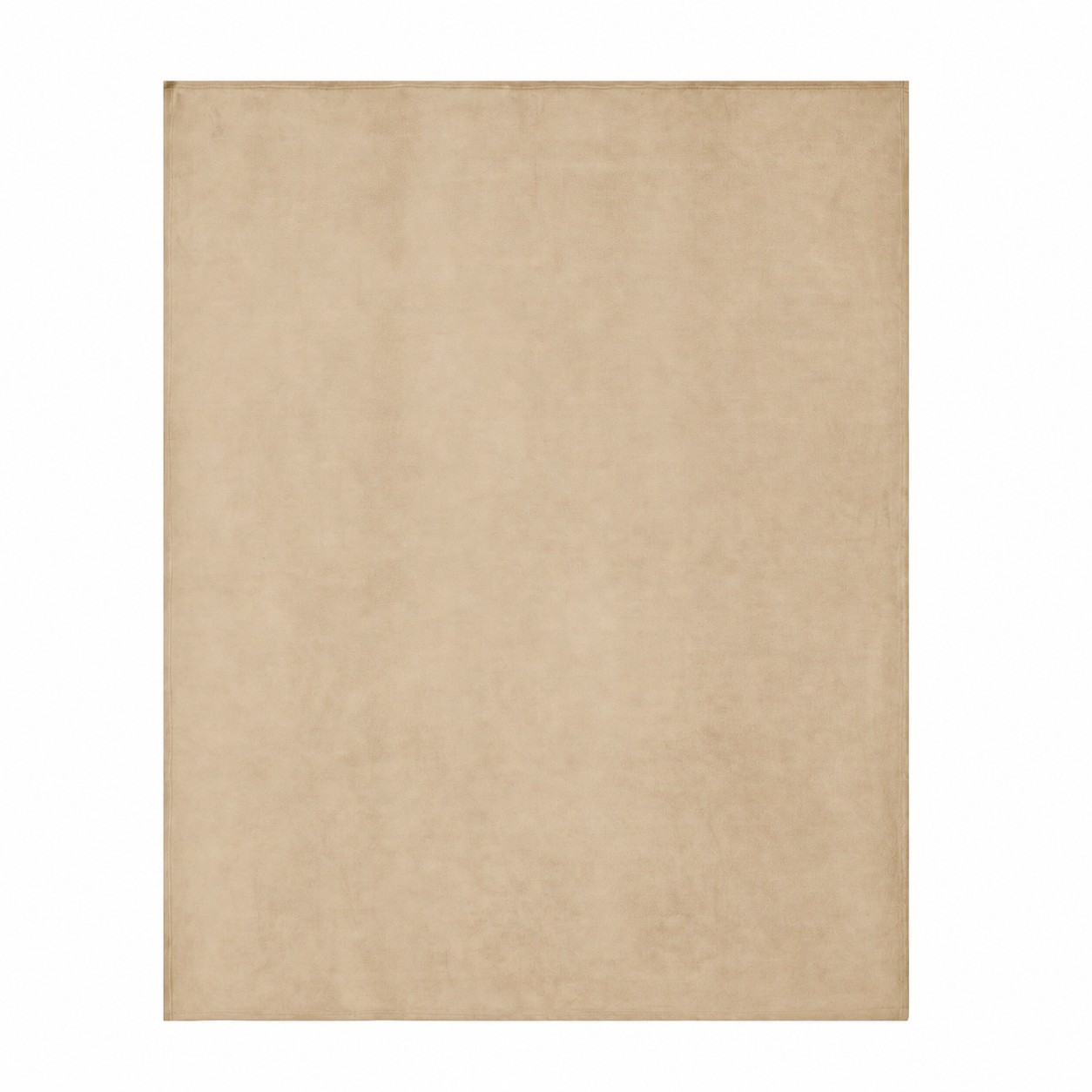 500GSM Fleece Throw Blanket — Khaki Beige