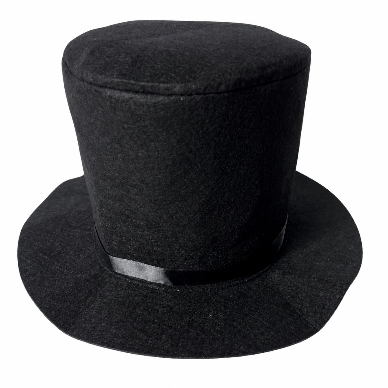 Woolen Felt Magician Top Hat — Black