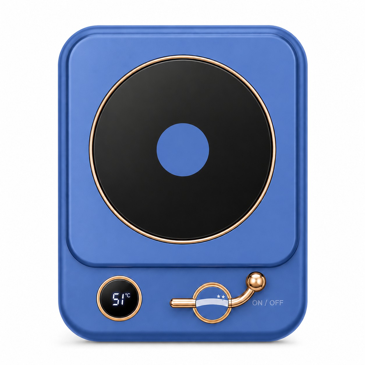 Smart Desktop Drink Warmer — Blue