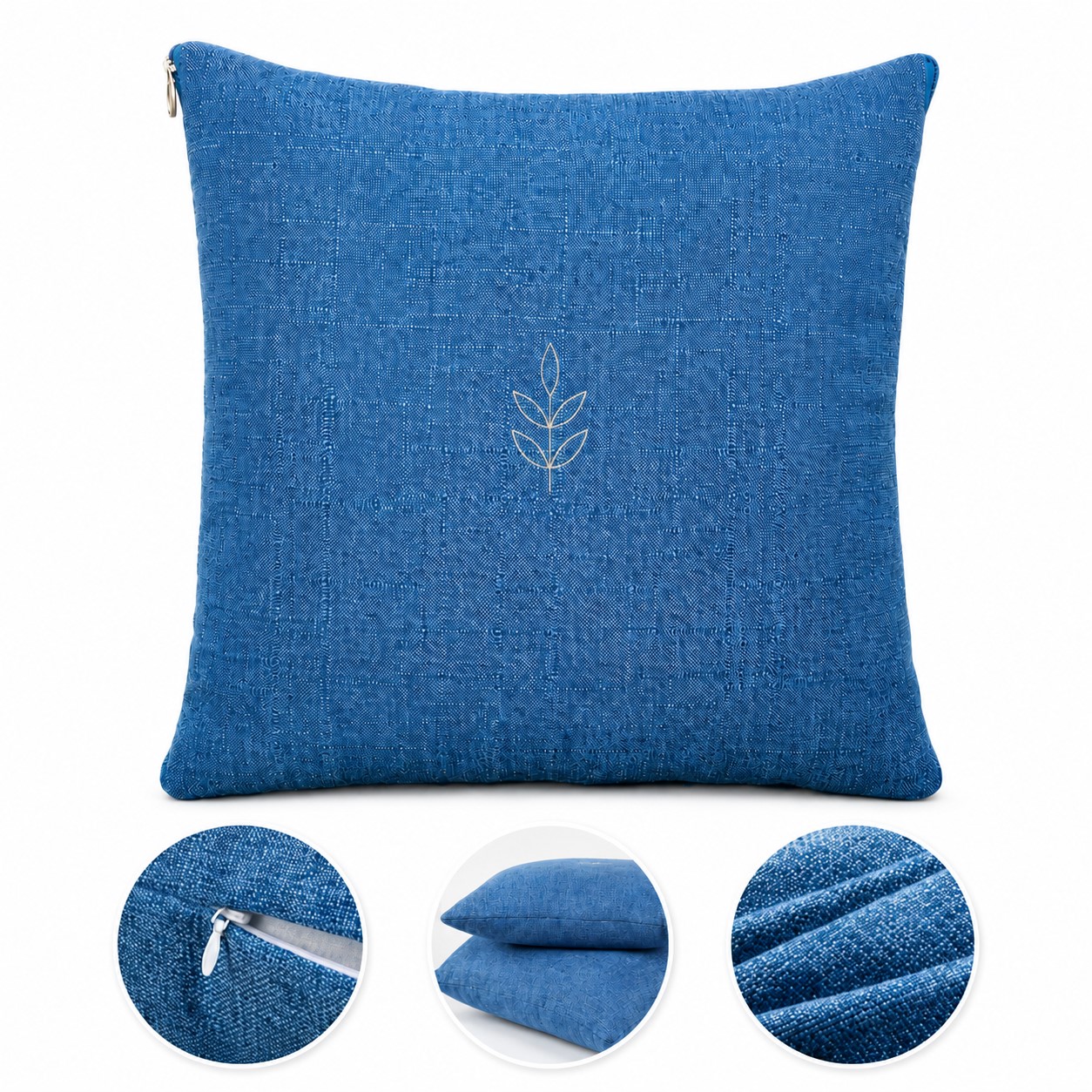 Hidden Zipper Linen Pillow Cover