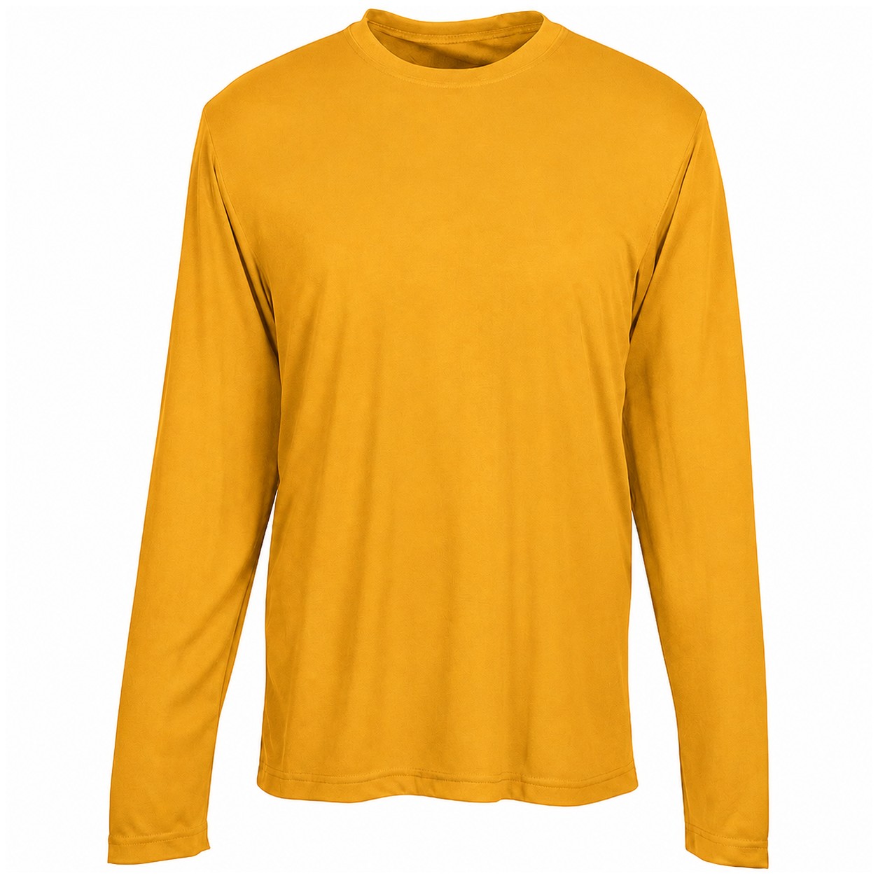 Polyester Long Sleeve Team Shirt — Gold