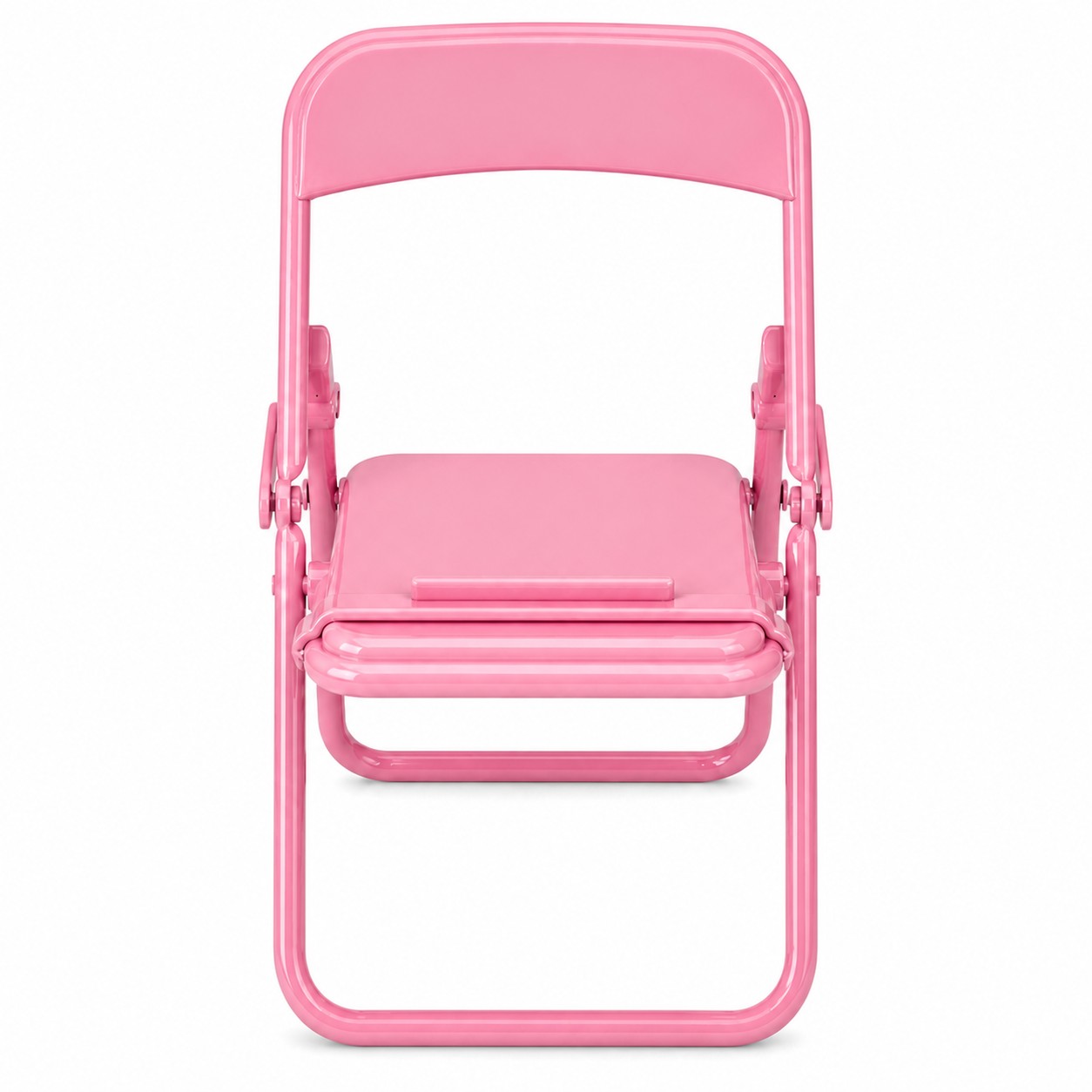 Mini Foldable Chair Phone Holder — Pink