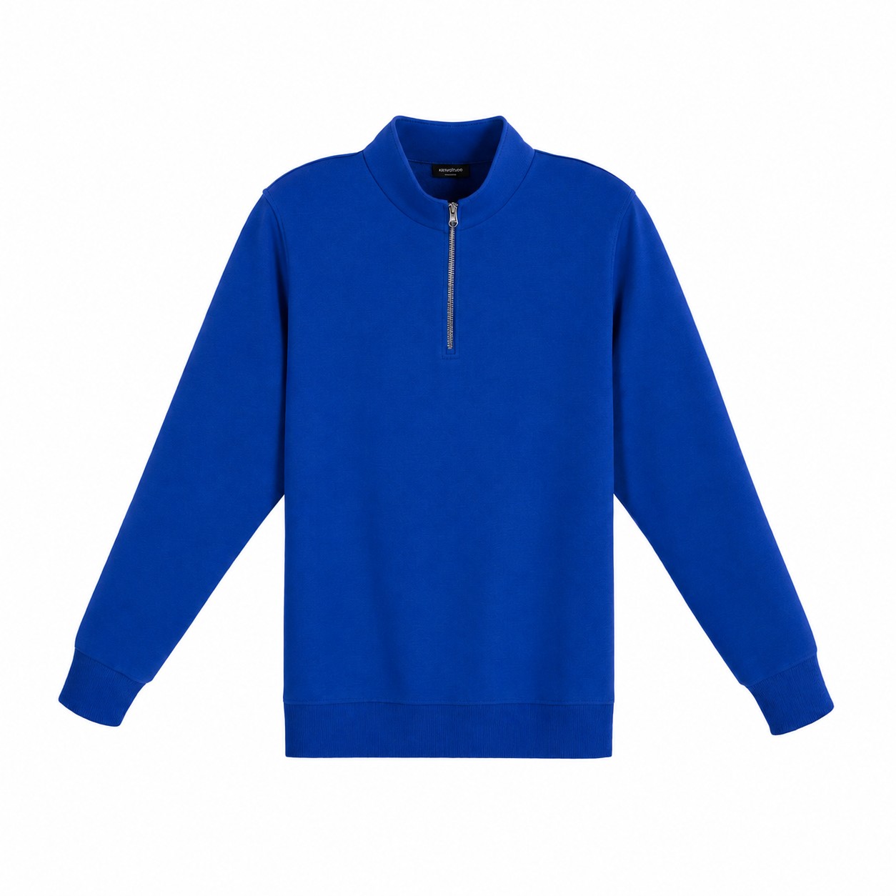 8 Oz Cotton Quarter Zip Sweatshirt — Royal Blue