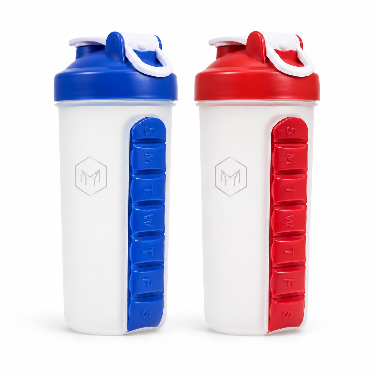 20 Oz Shaker Bottle With Weekly Organizer