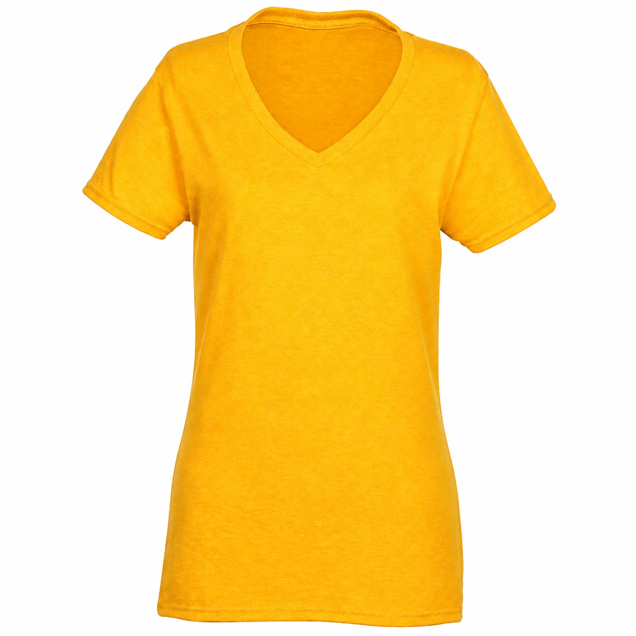 Heavy Cotton V Neck Shirt — Gold