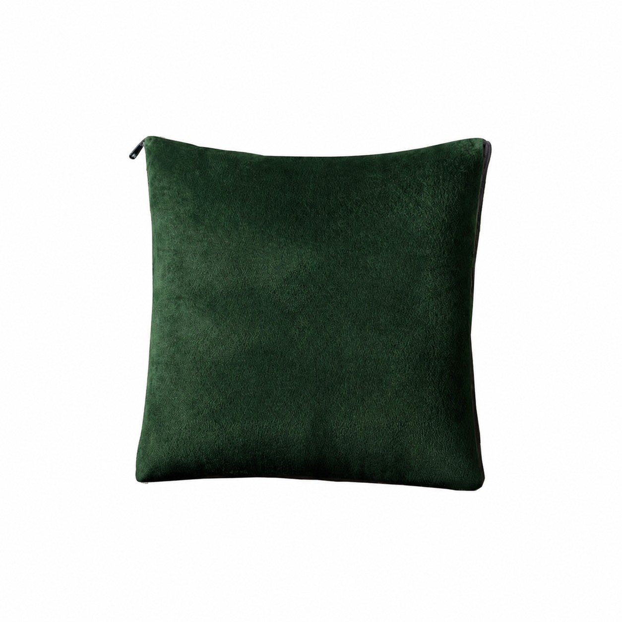 Dutch Velvet Travel Blanket Pillow — Green