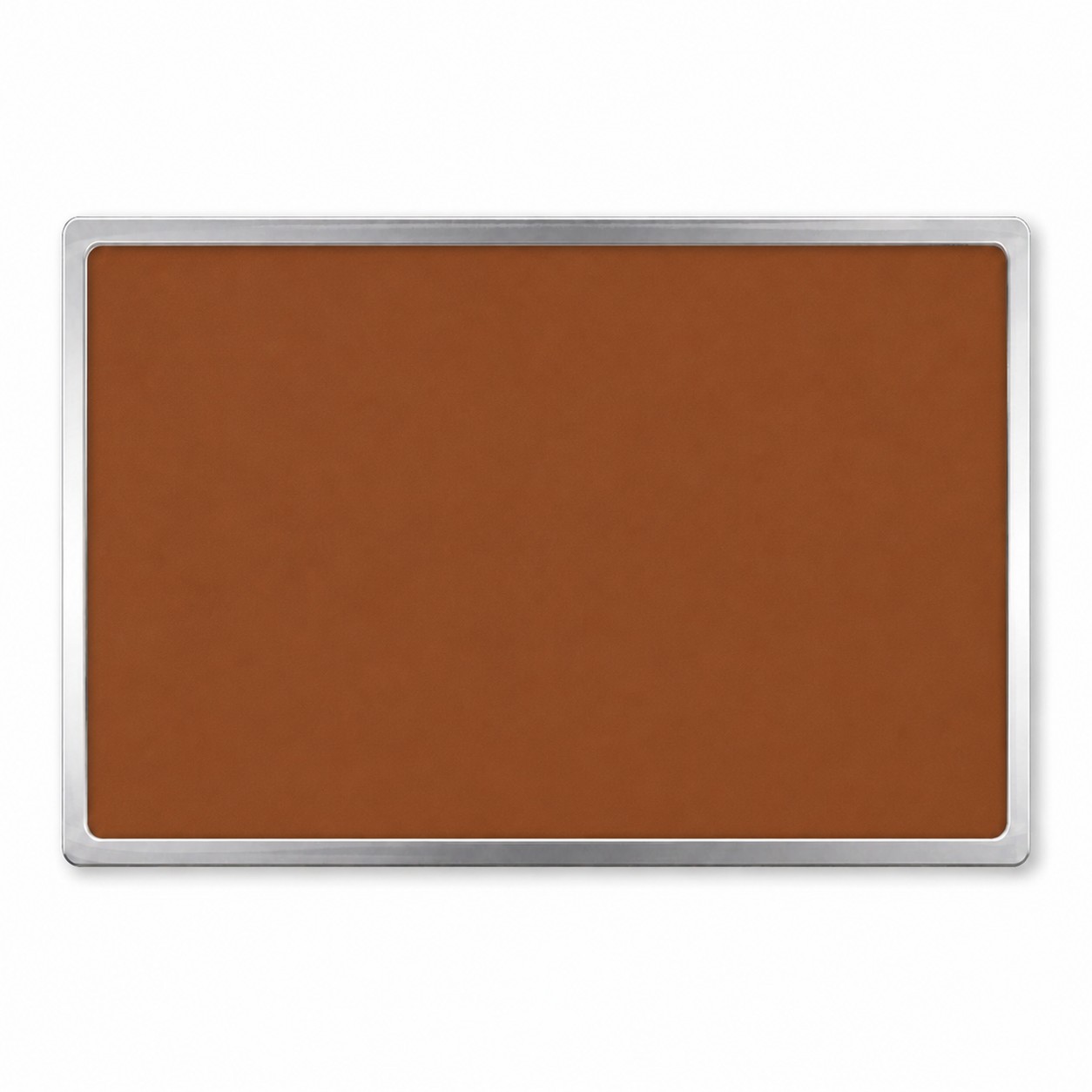 Rectangle Epoxy Dome Lapel Pin — Copper Brown