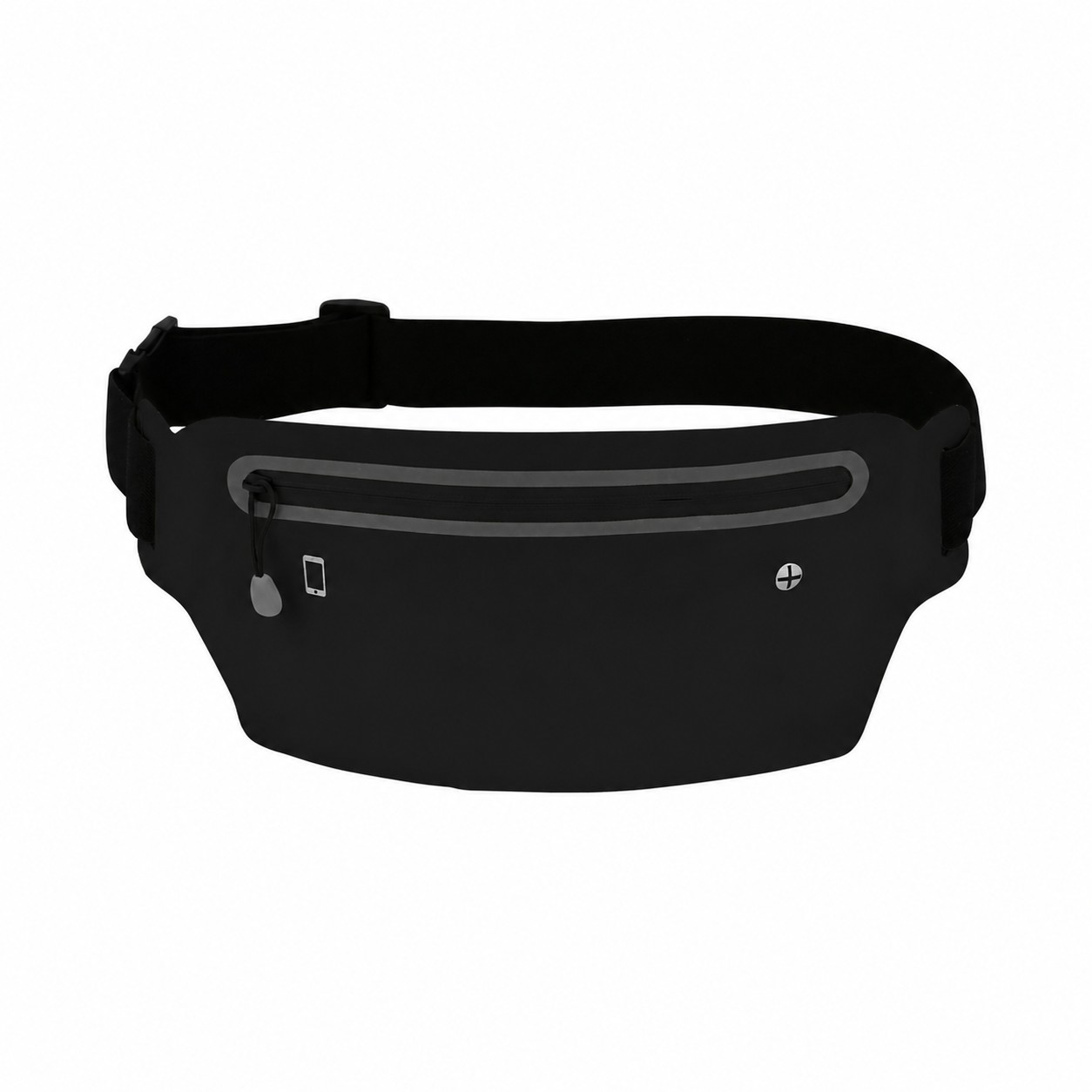 Spandex Running Fanny Pack — Black