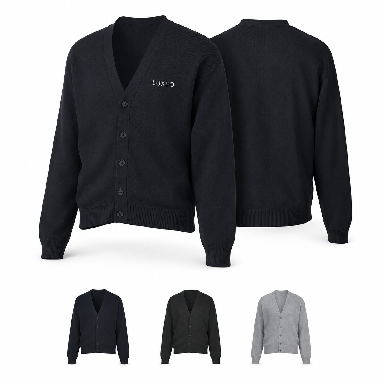 Men's Acrylic V Neck Cardigan