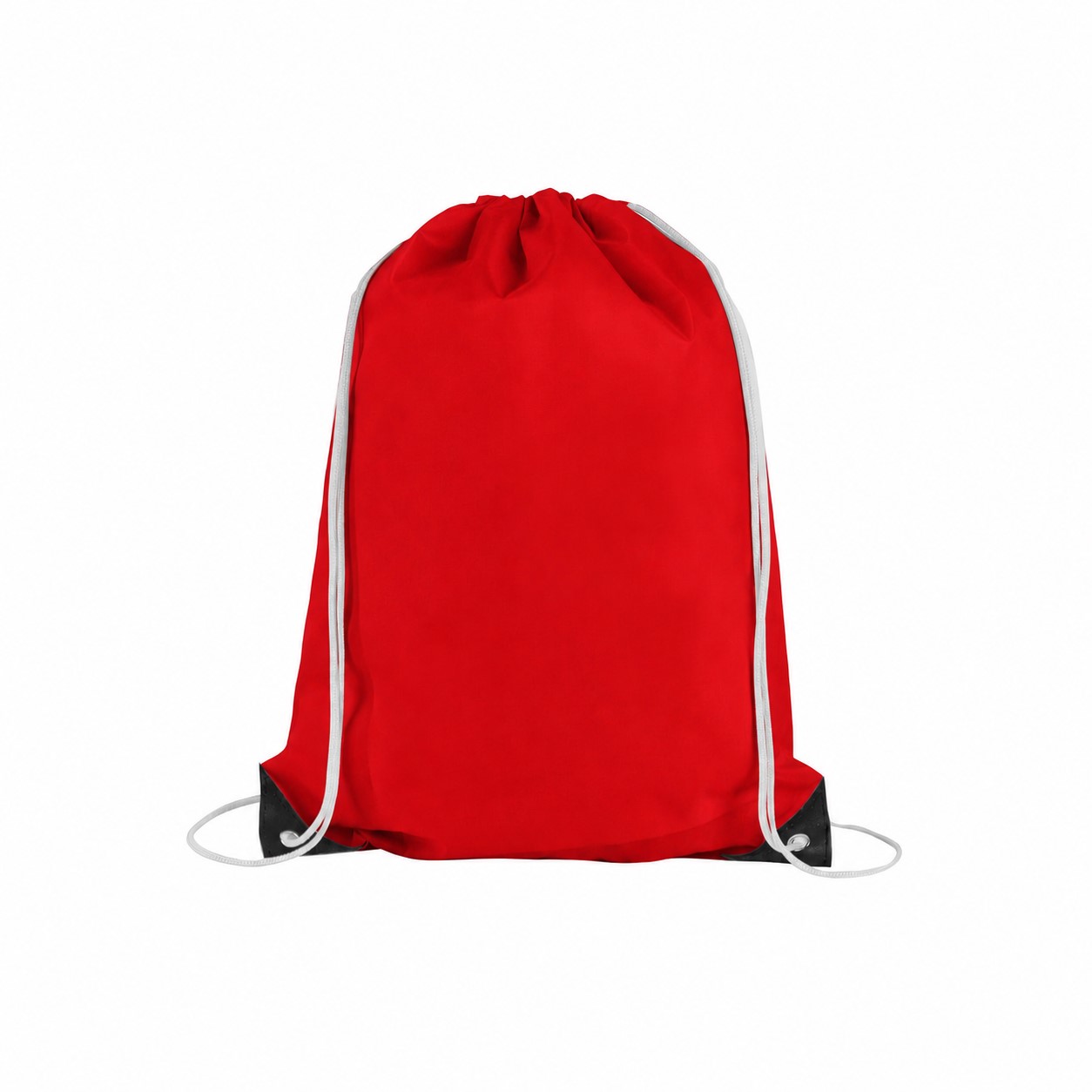 210D Polyester 14" Drawstring Bag — Red