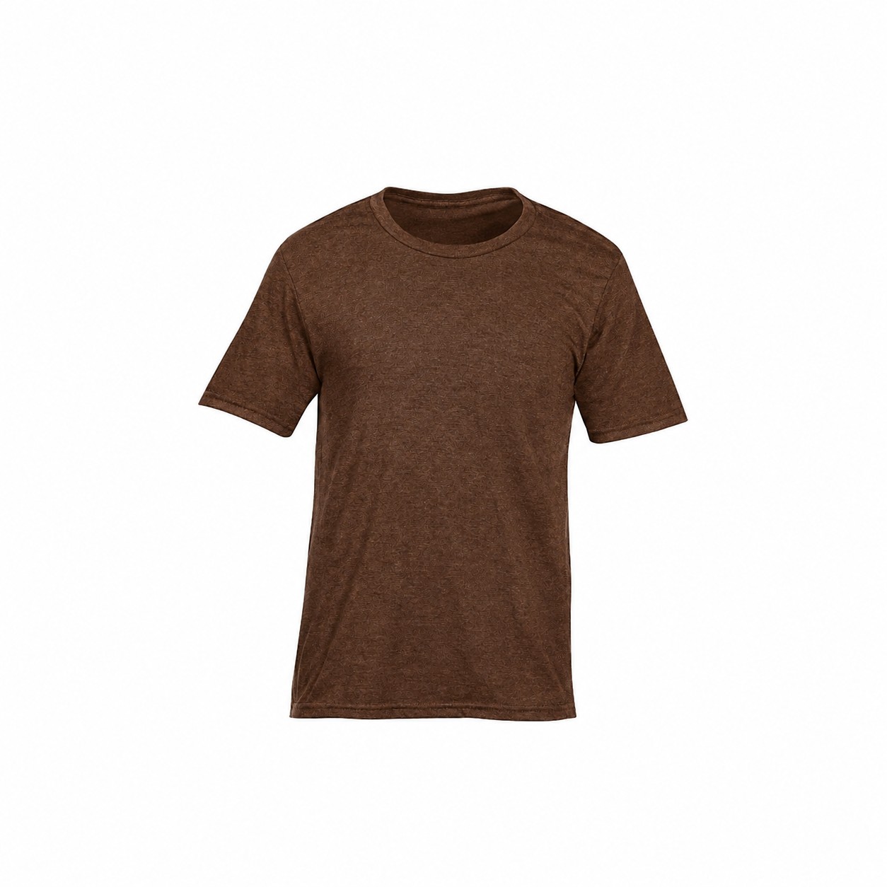 Men's Cotton Polyester Blend T-Shirt — Brown