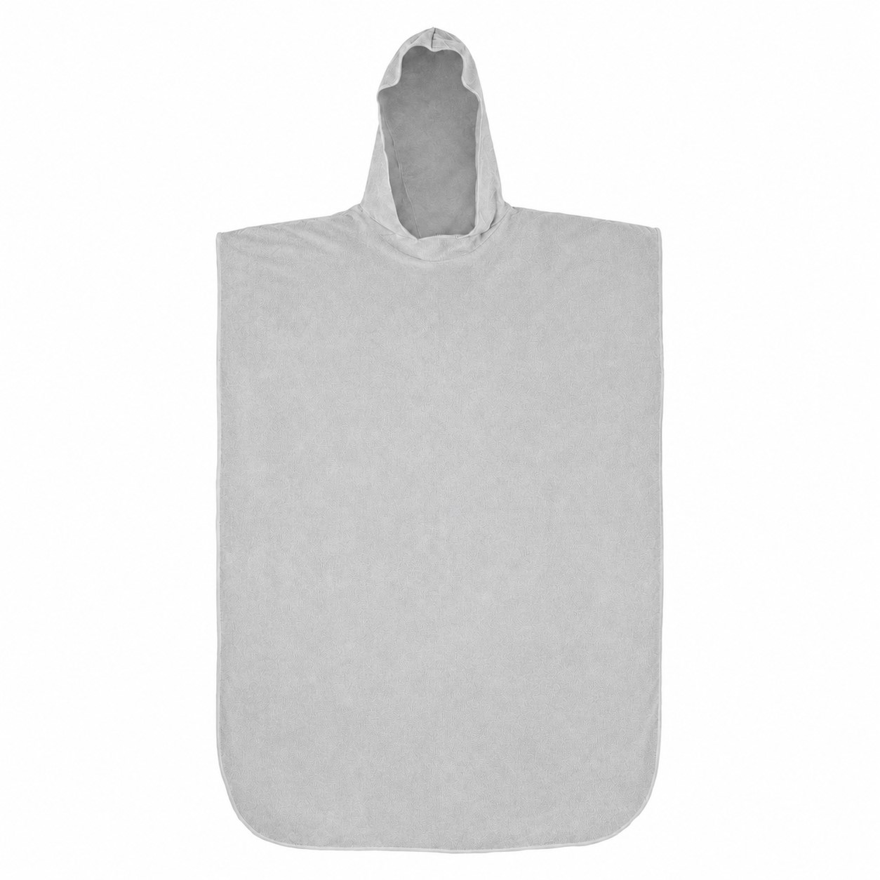 Adult Hooded Towel Poncho — Silver