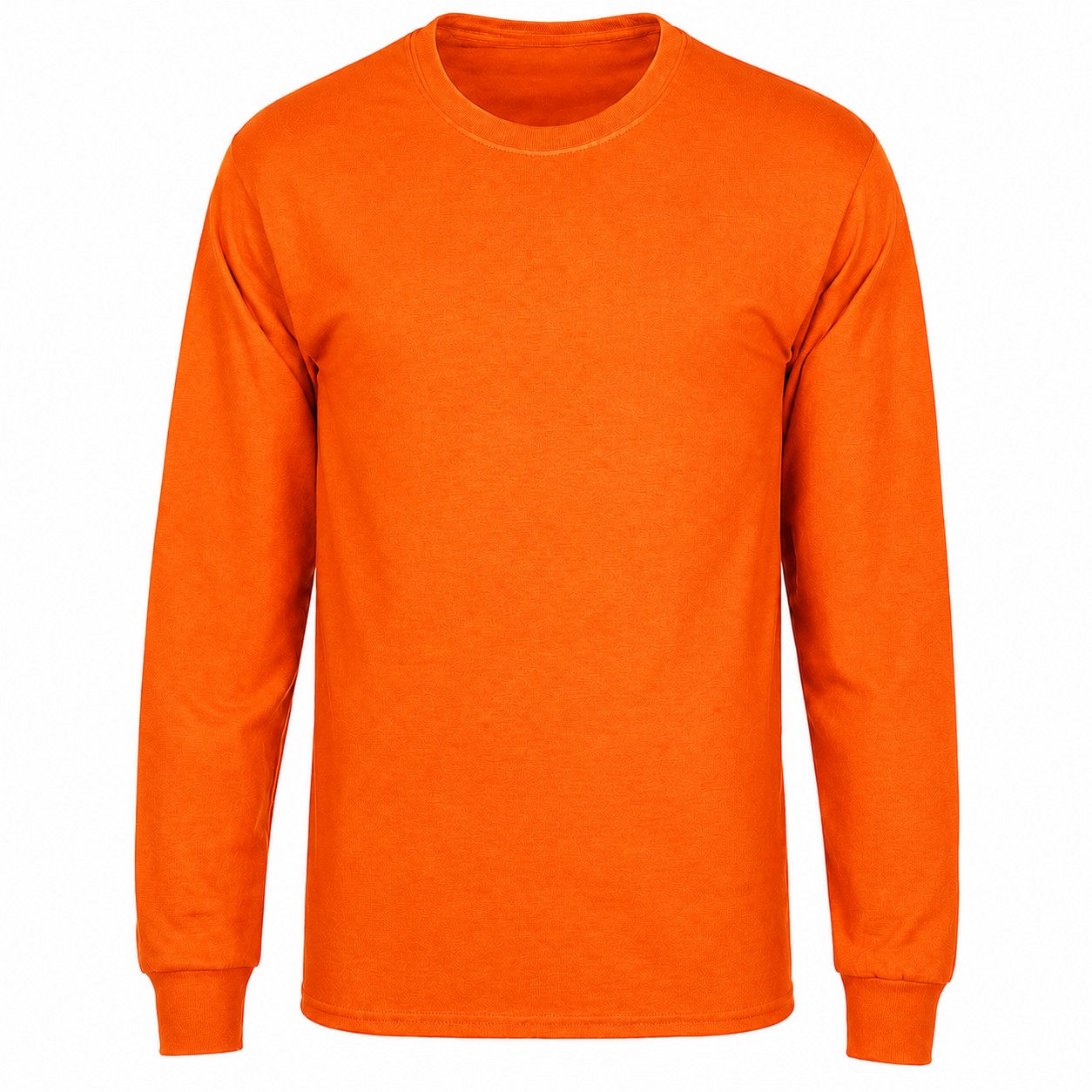 6-Ounce Cotton Long Sleeve Shirt — Orange