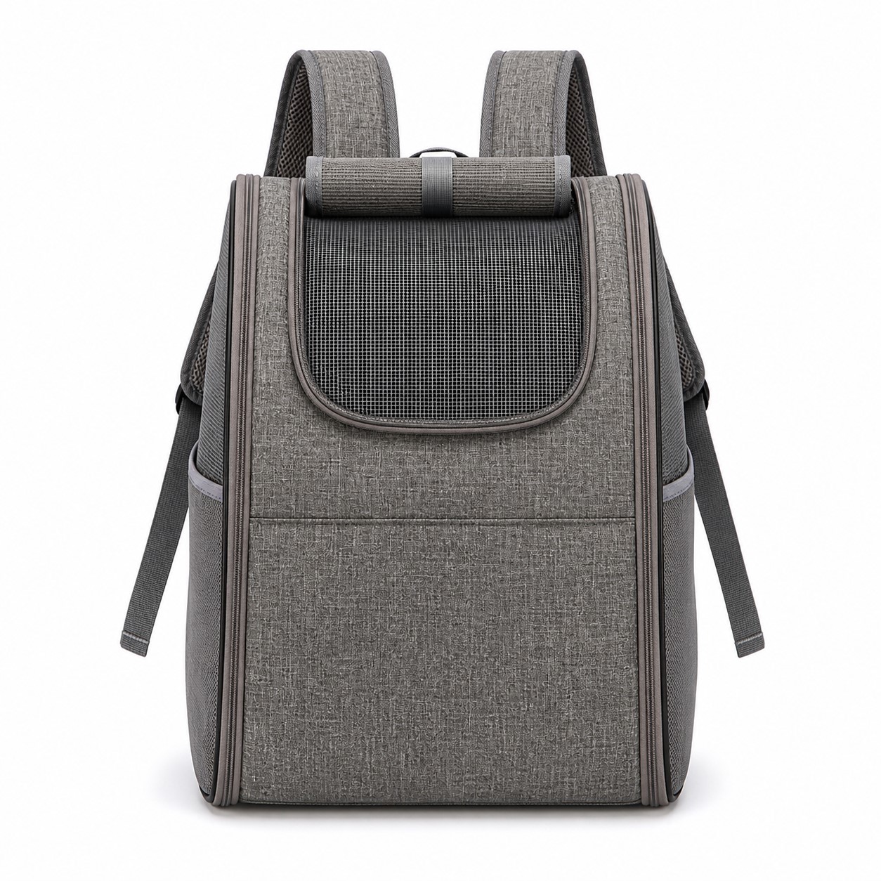 Three Window Polyester Pet Carrier Backpack — view 2