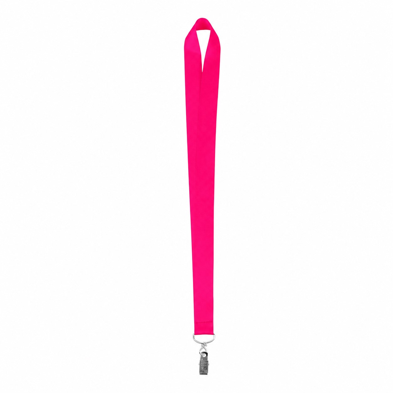 Wide Polyester Neck Lanyard — Magenta Pink