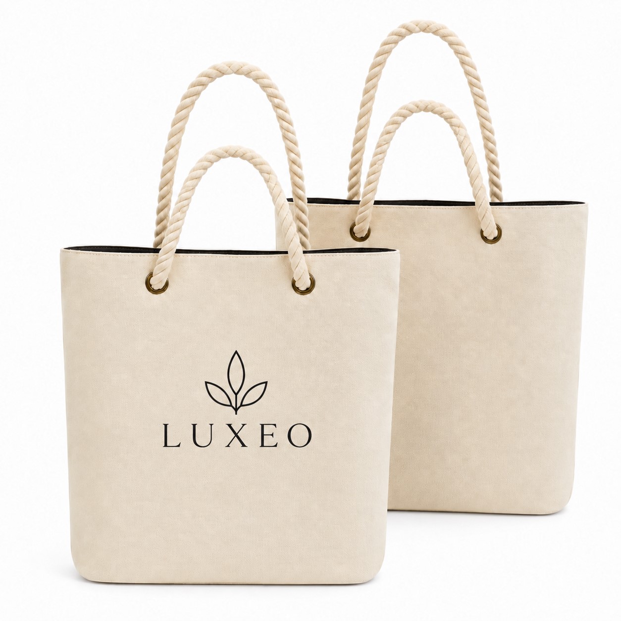 12 Oz Cotton Canvas Rope Handle Tote