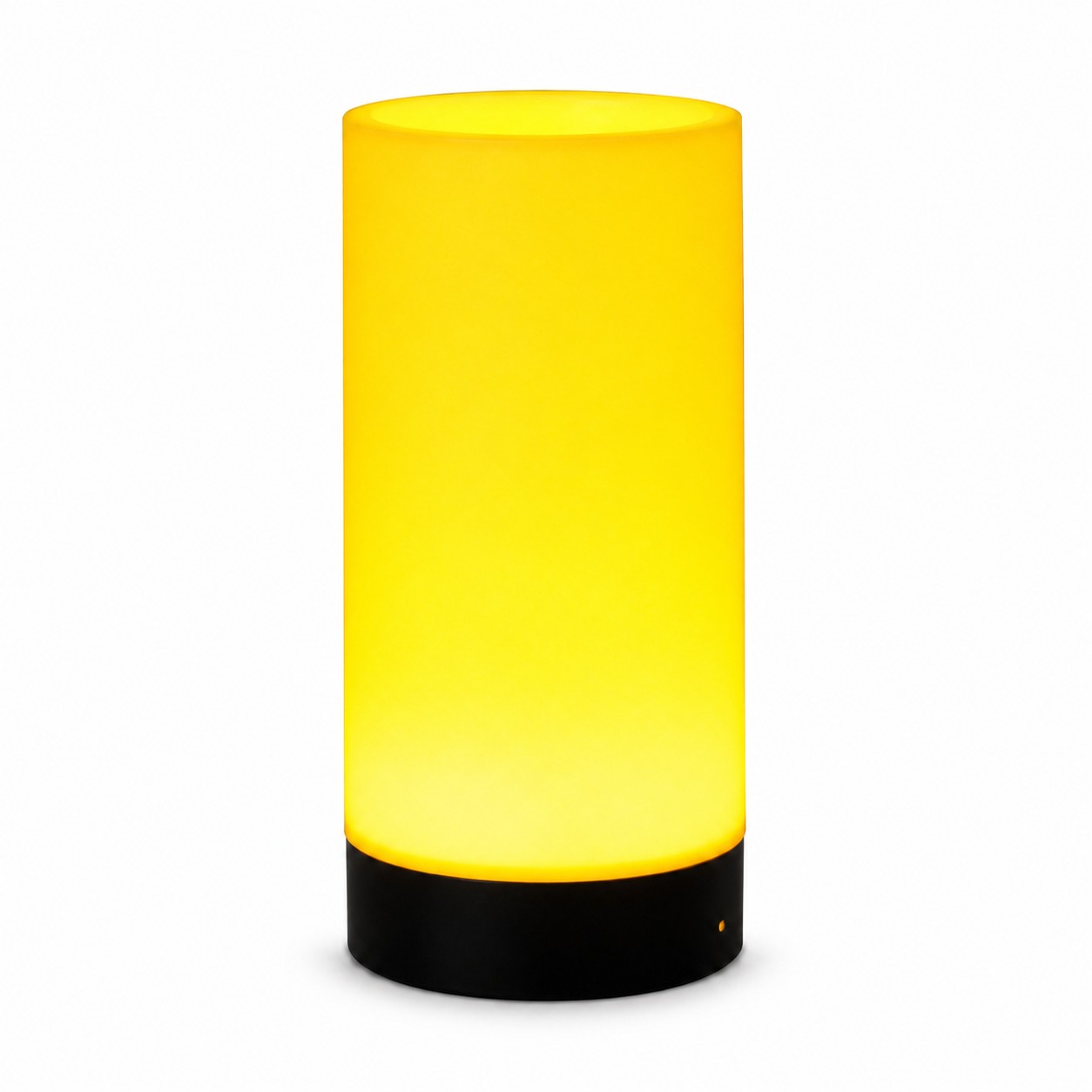 Rechargeable ABS Cylinder Lamp — Yellow