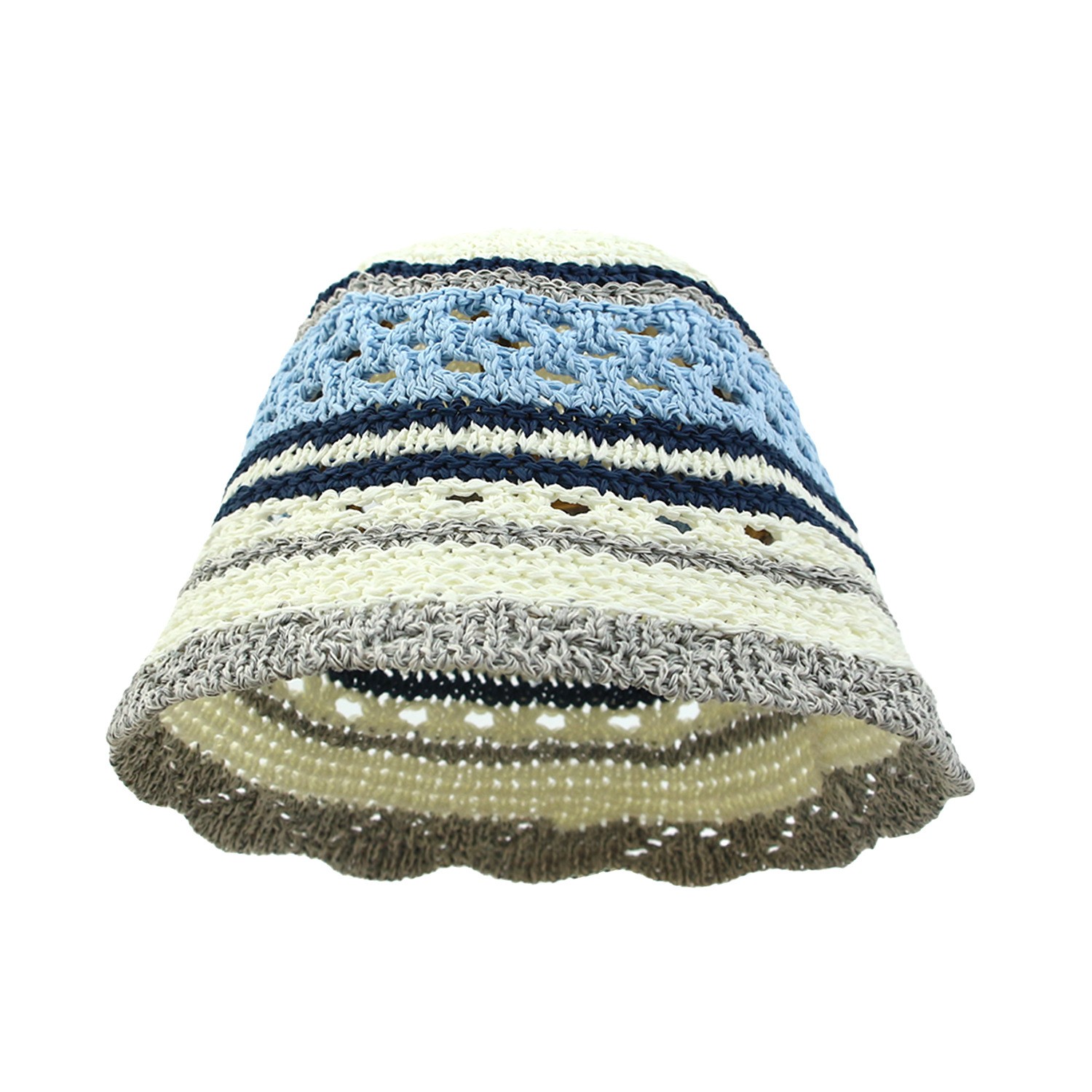 Straw Crochet Sun Bucket Hat — view 2