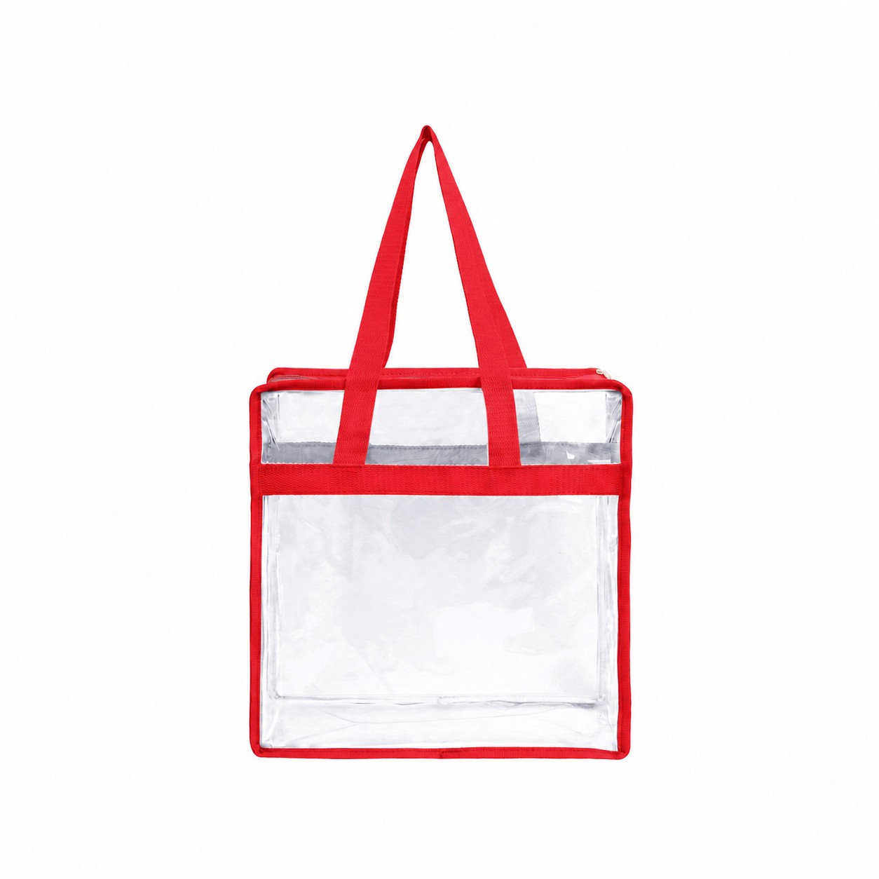 PVC And Polyester Tote Bag — Red