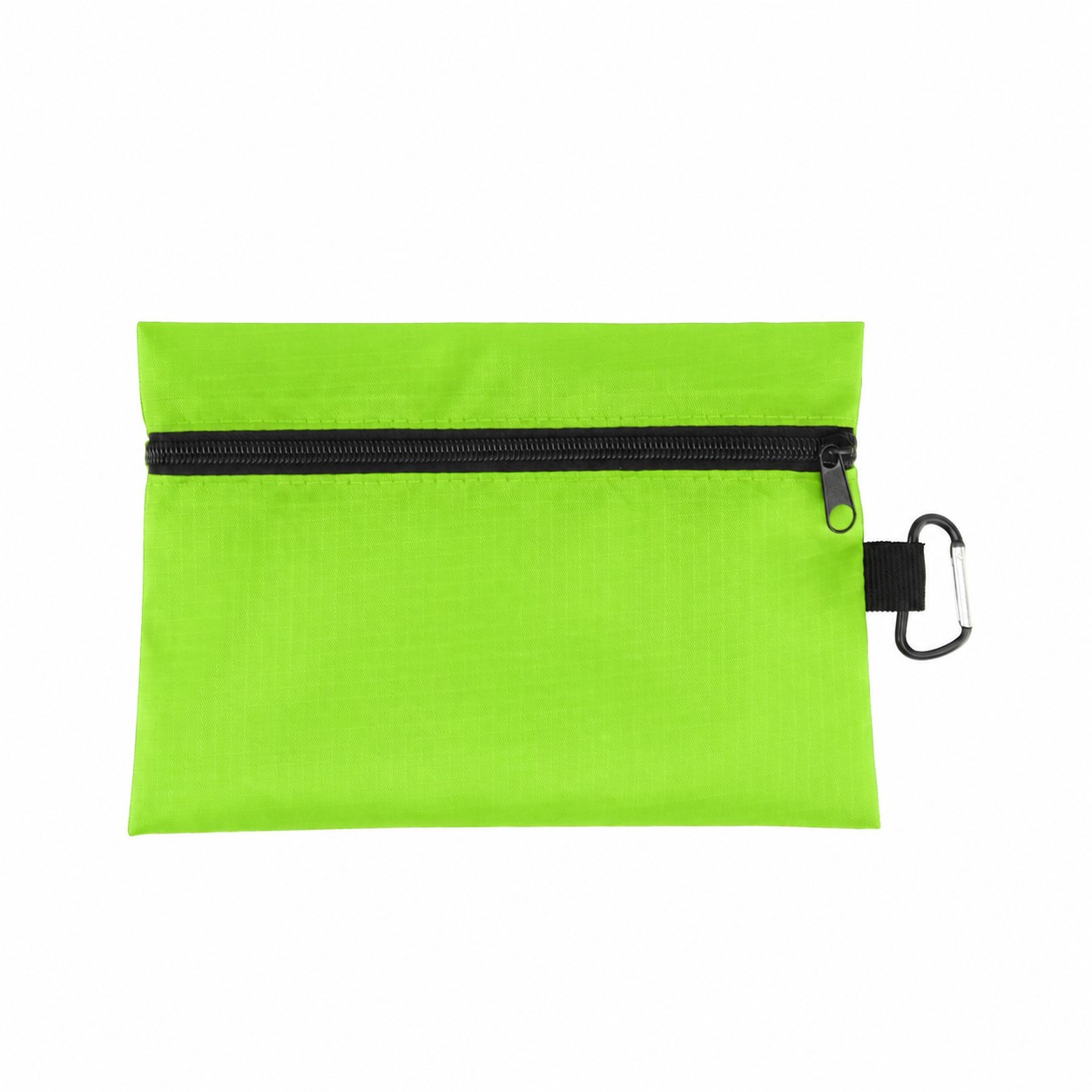 Ripstop Zipper Travel Pouch — Lime Green