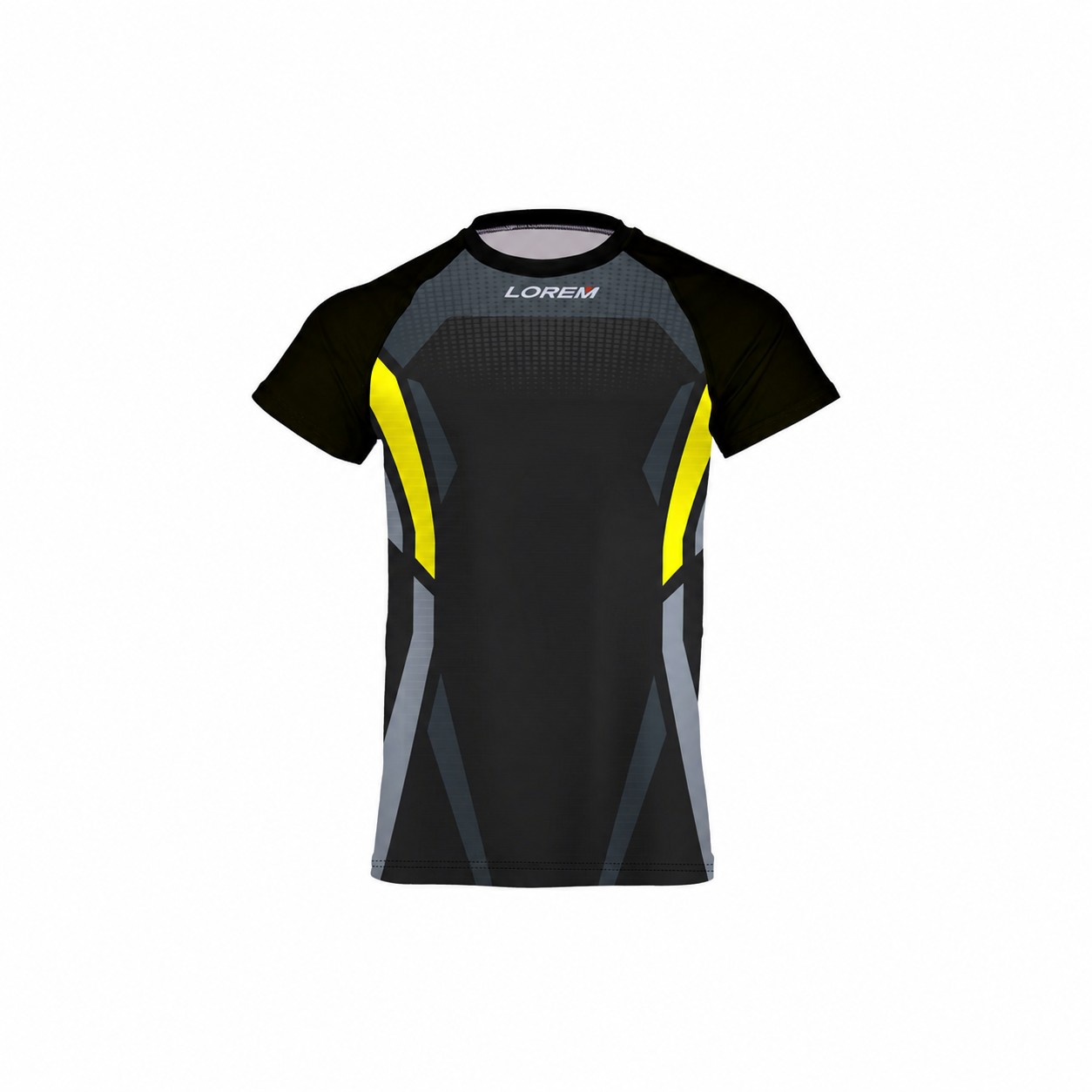 Men's Compression Gym Workout Shirt — Yellow