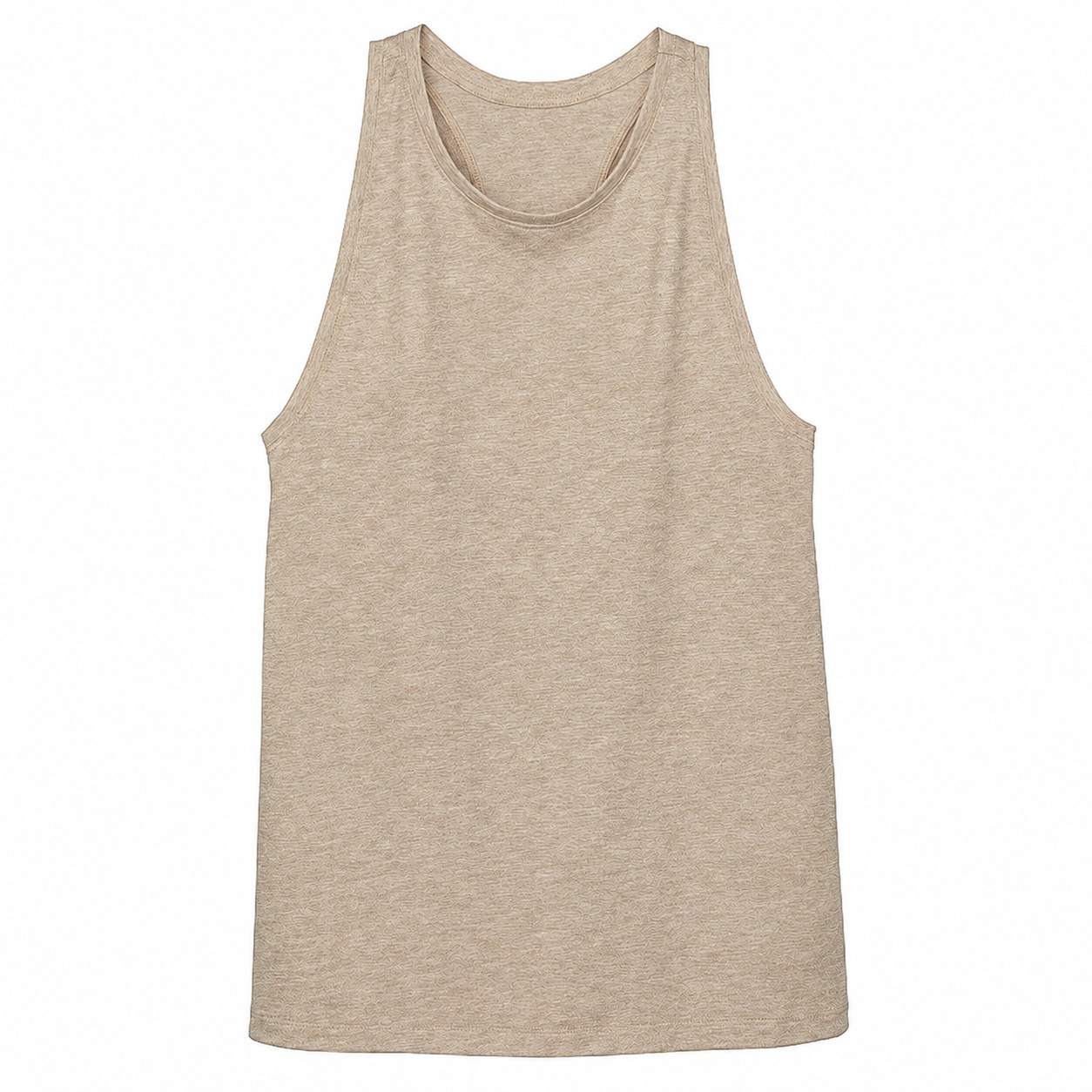 Ladies Tri Blend Racerback Tank — Tan Beige