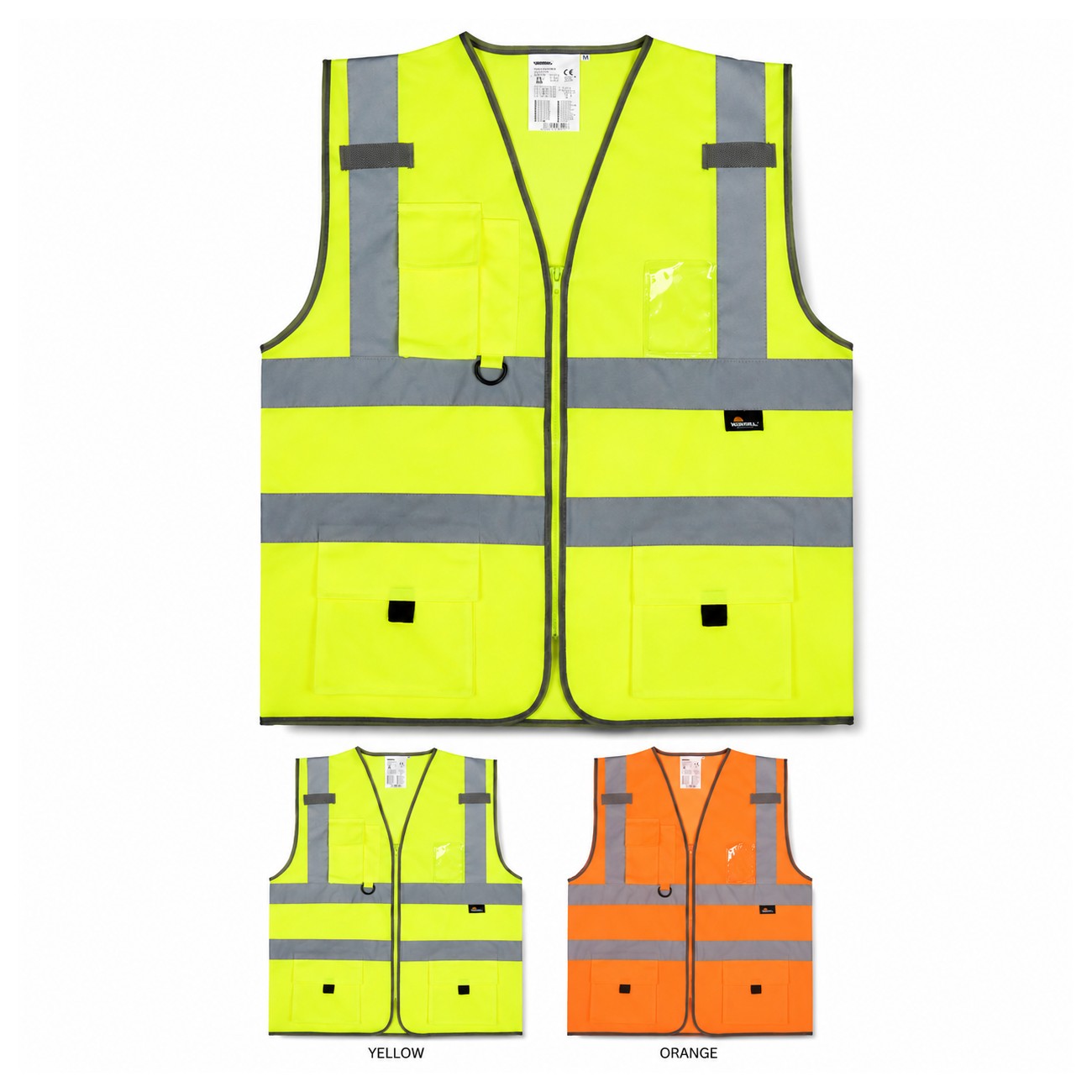 Polyester Yellow Fleece Vest