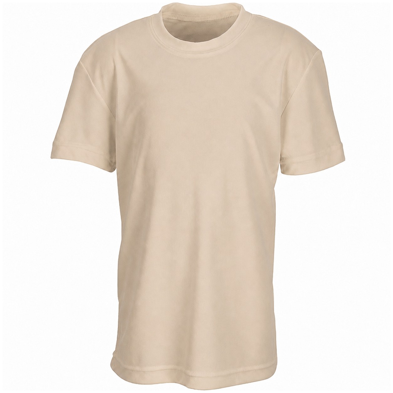 Youth Interlock Performance Shirt — Beige