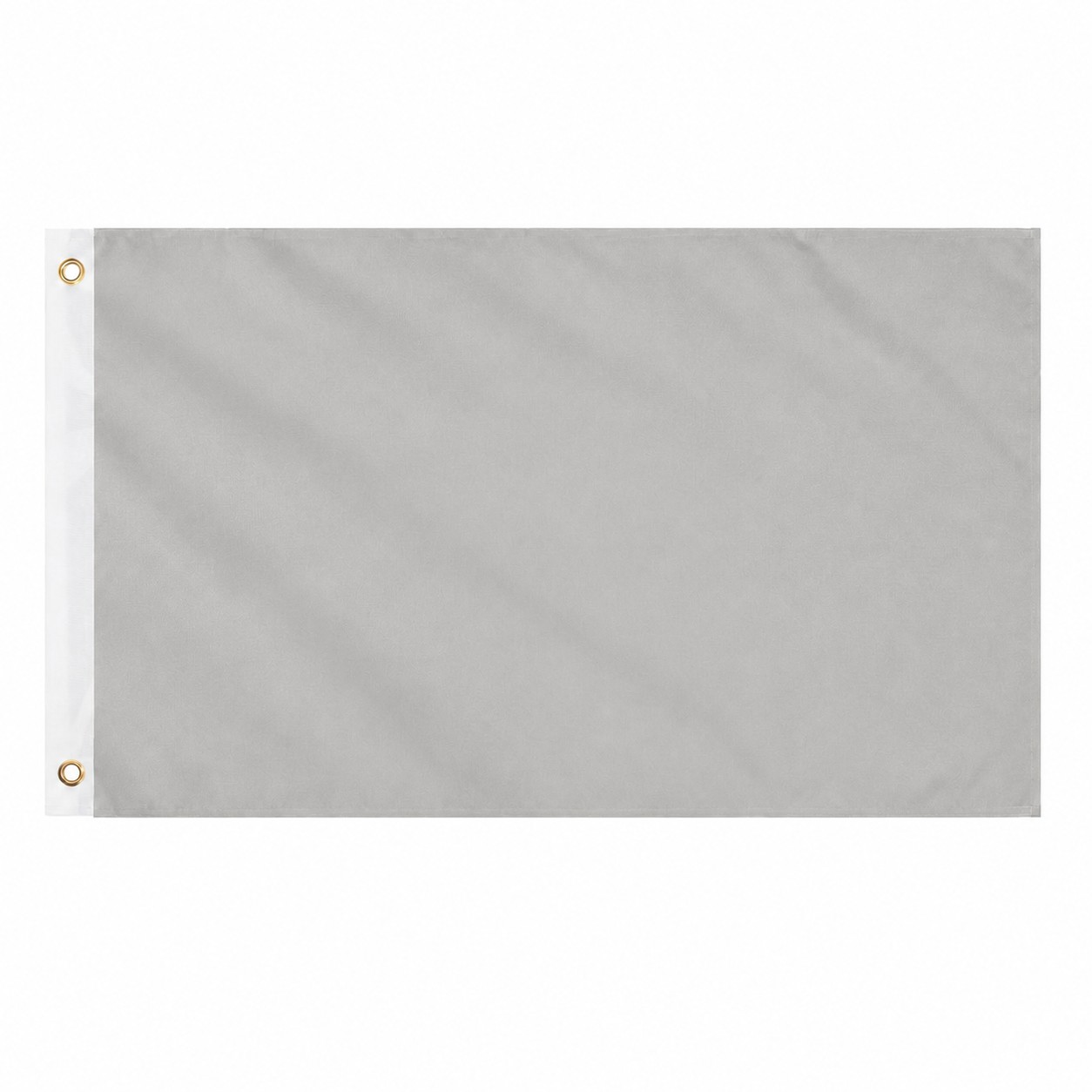 3' Double Sided Polyester Flag — Nickel Silver
