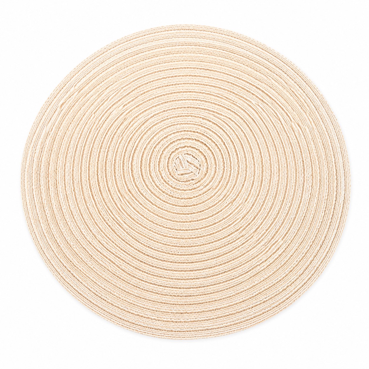Round Spiral Woven Fabric Placemat — view 2