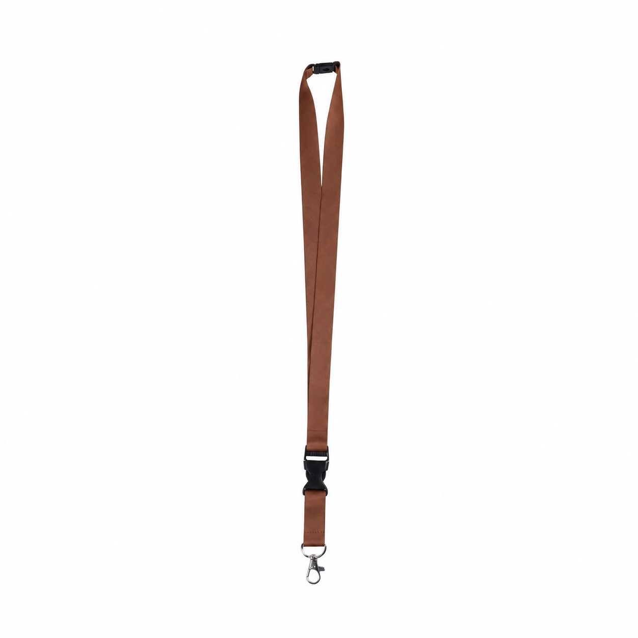 Polyester Breakaway Lanyard With Buckle Release — Brown