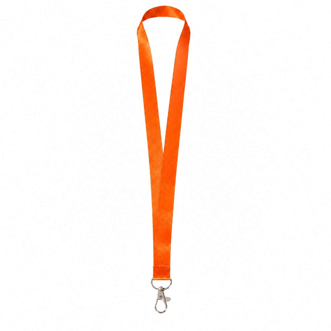 Recycled RPET Badge Lanyard — Orange